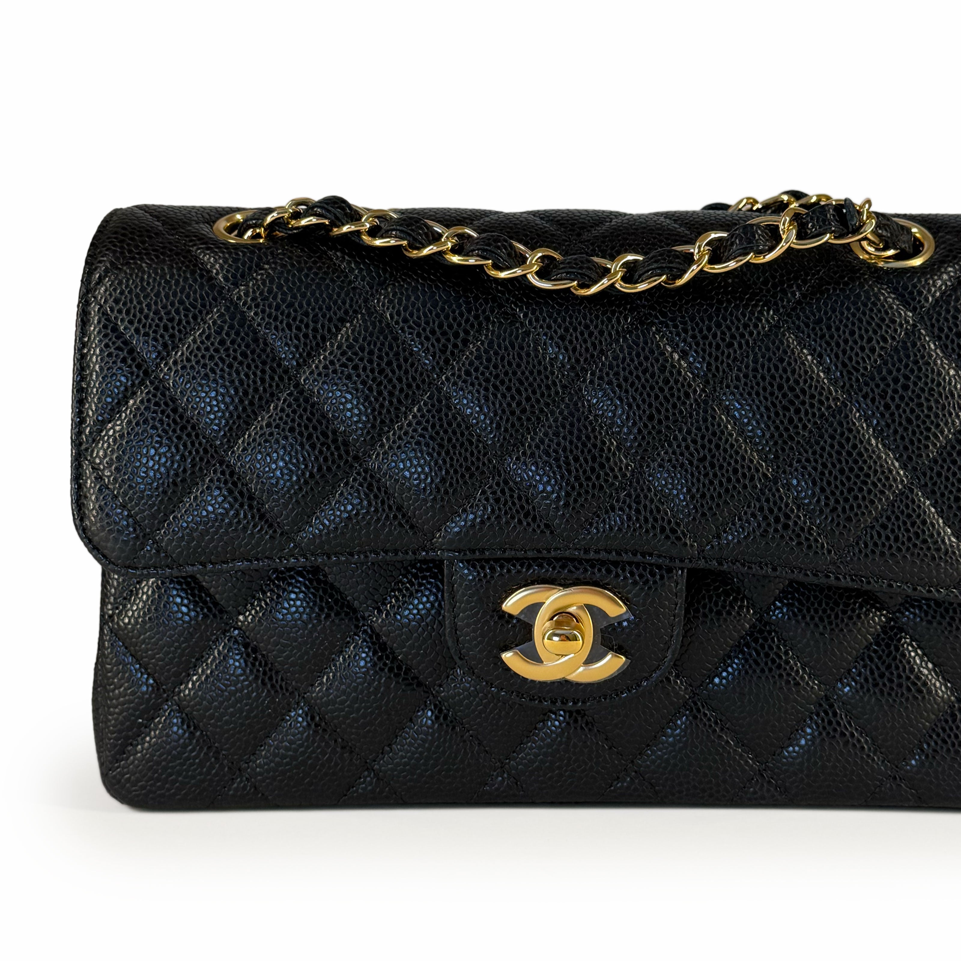 Chanel Timeless Small Black Caviar GHW