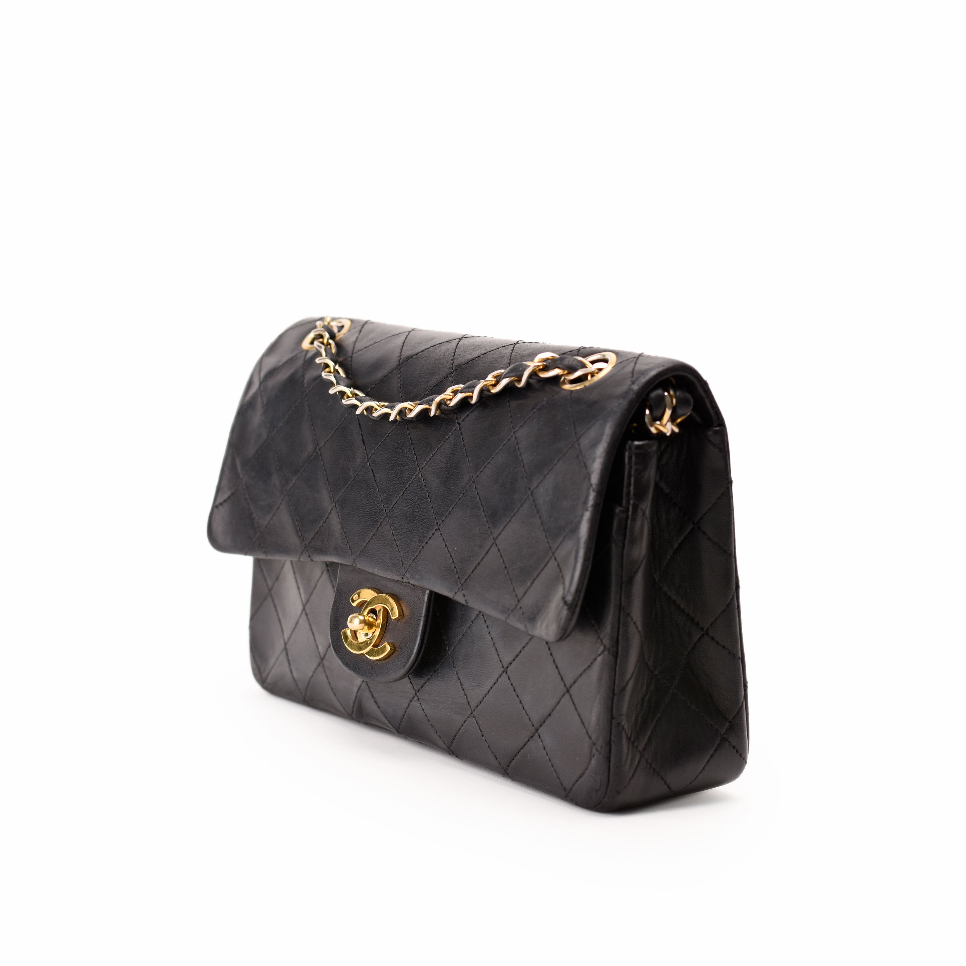 Chanel Timeless Small Vintage 24k Black Lambskin GHW