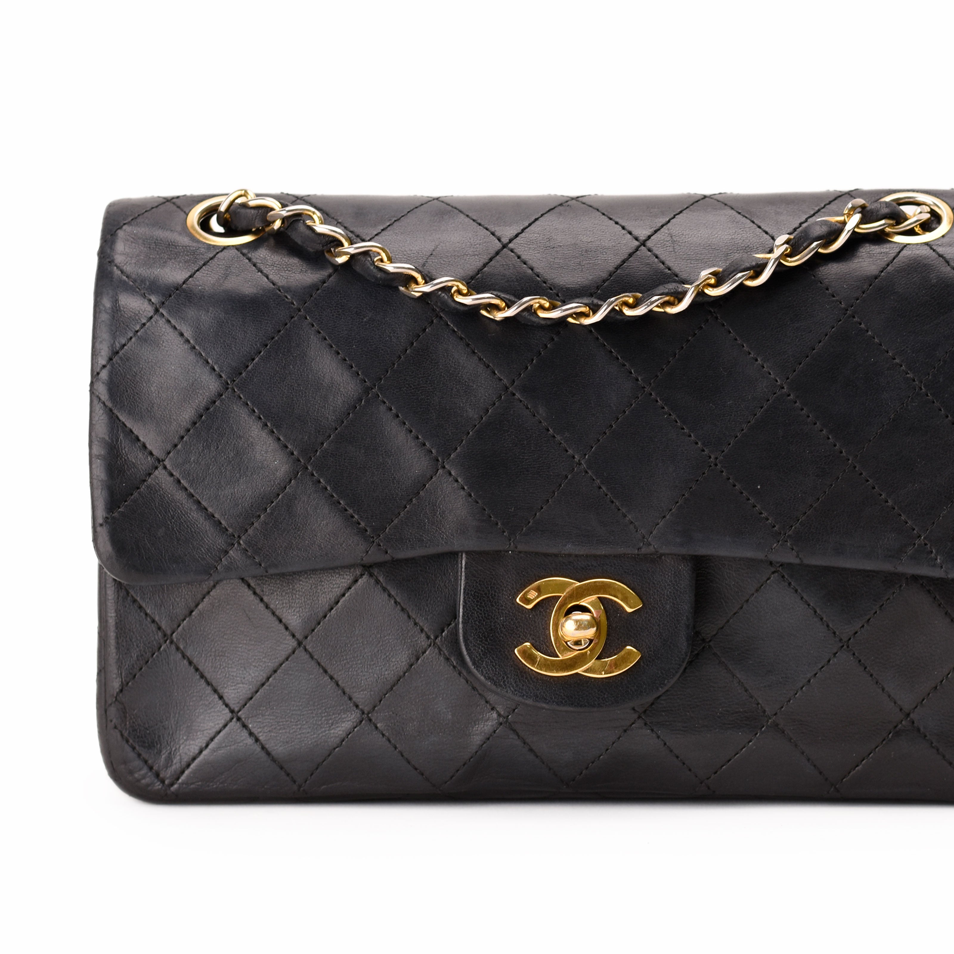 Chanel Timeless Small Vintage 24k Black Lambskin GHW
