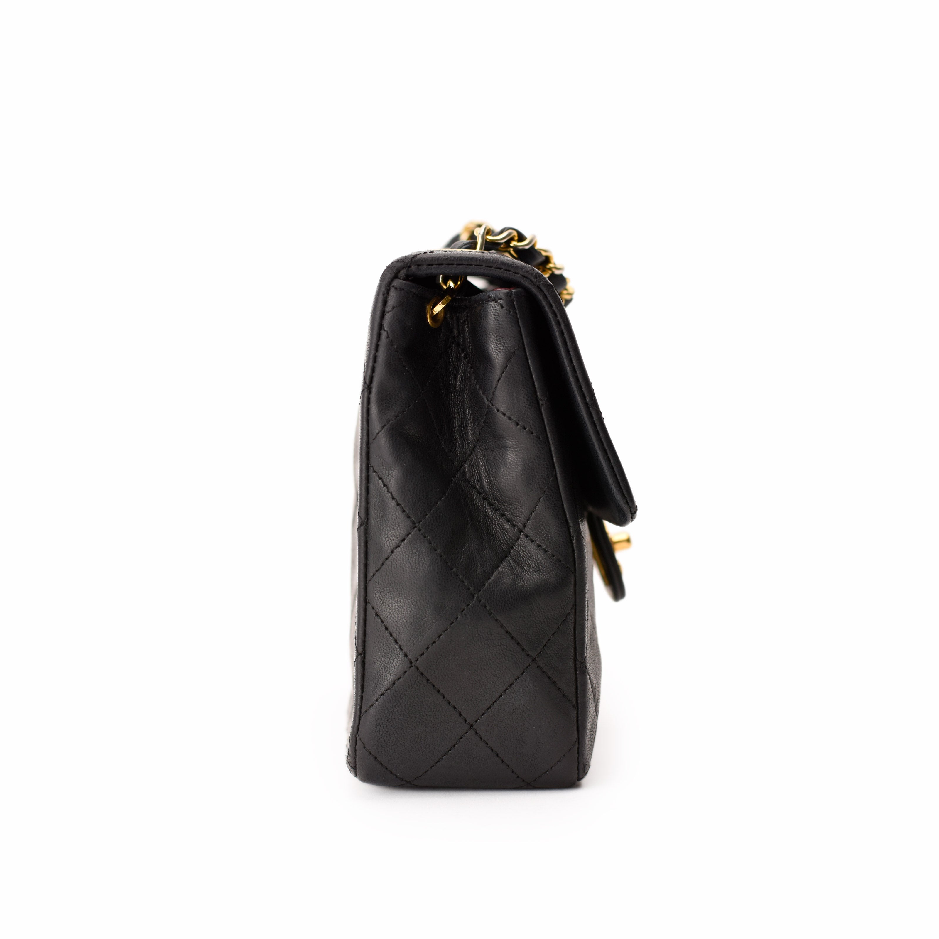 Chanel Vintage Flap Black Lambskin GHW