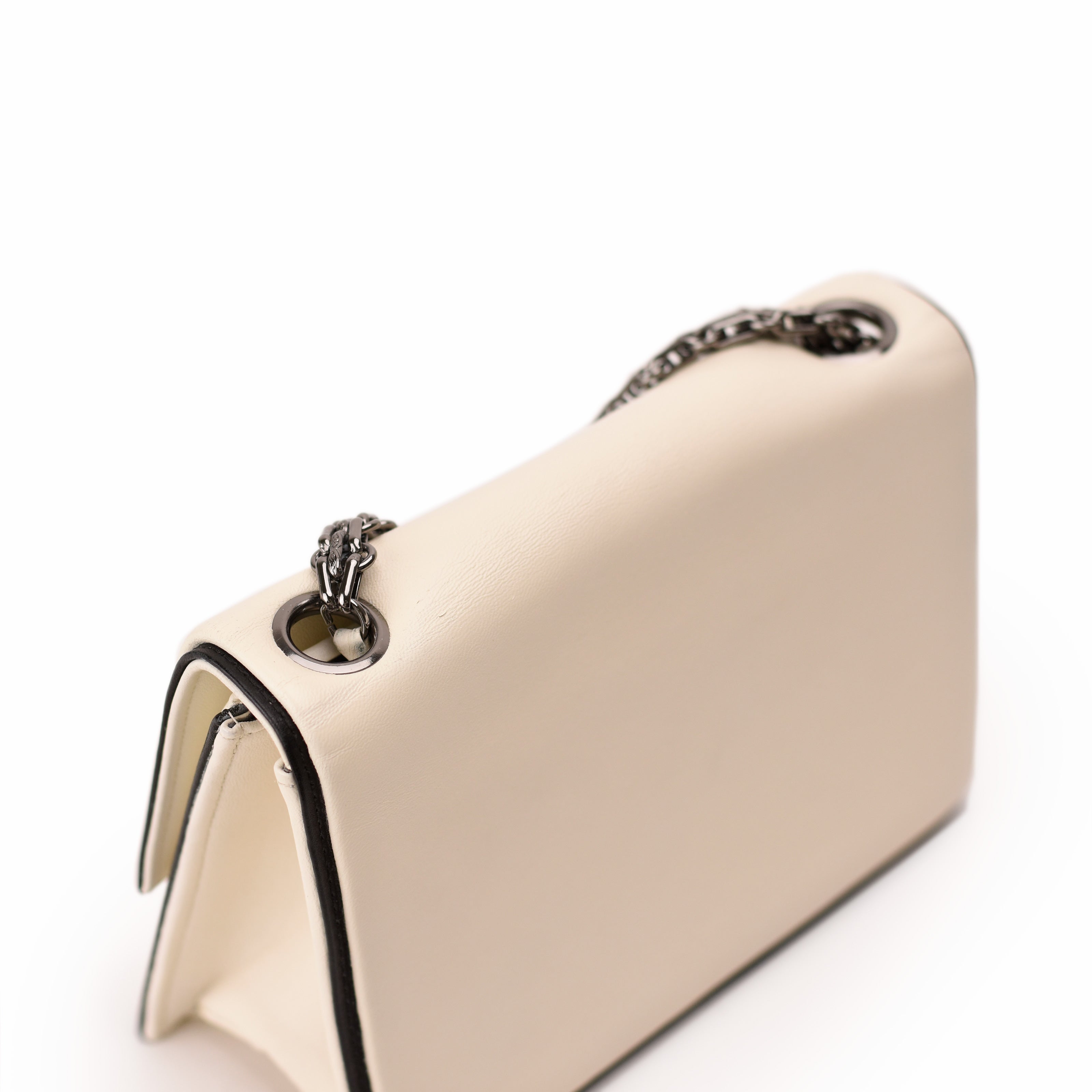 Chanel 2.55 White Reissue Chain White Flap Bag