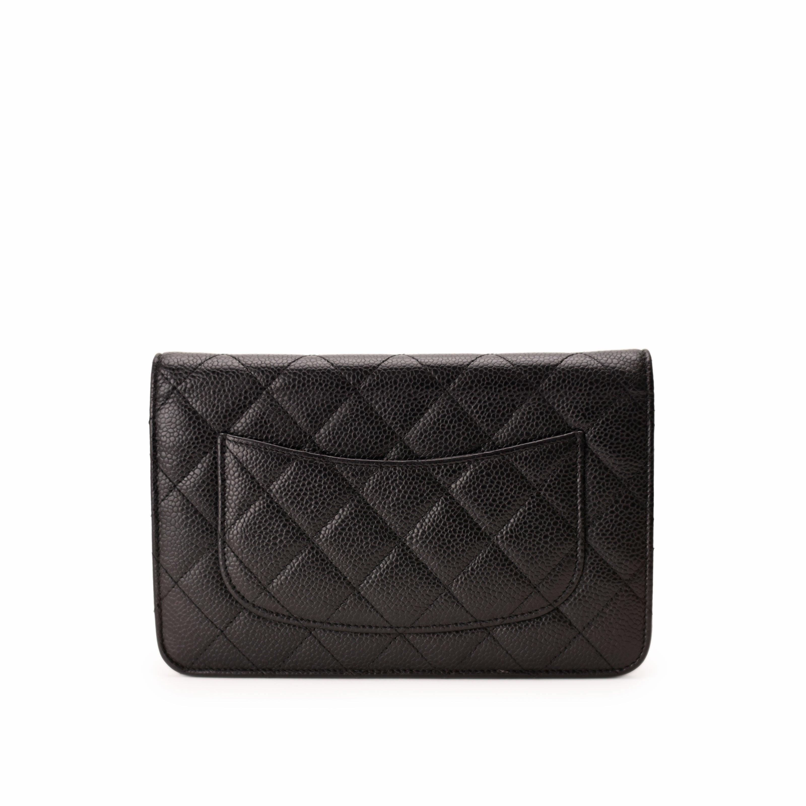 Chanel WOC Black Caviar SHW