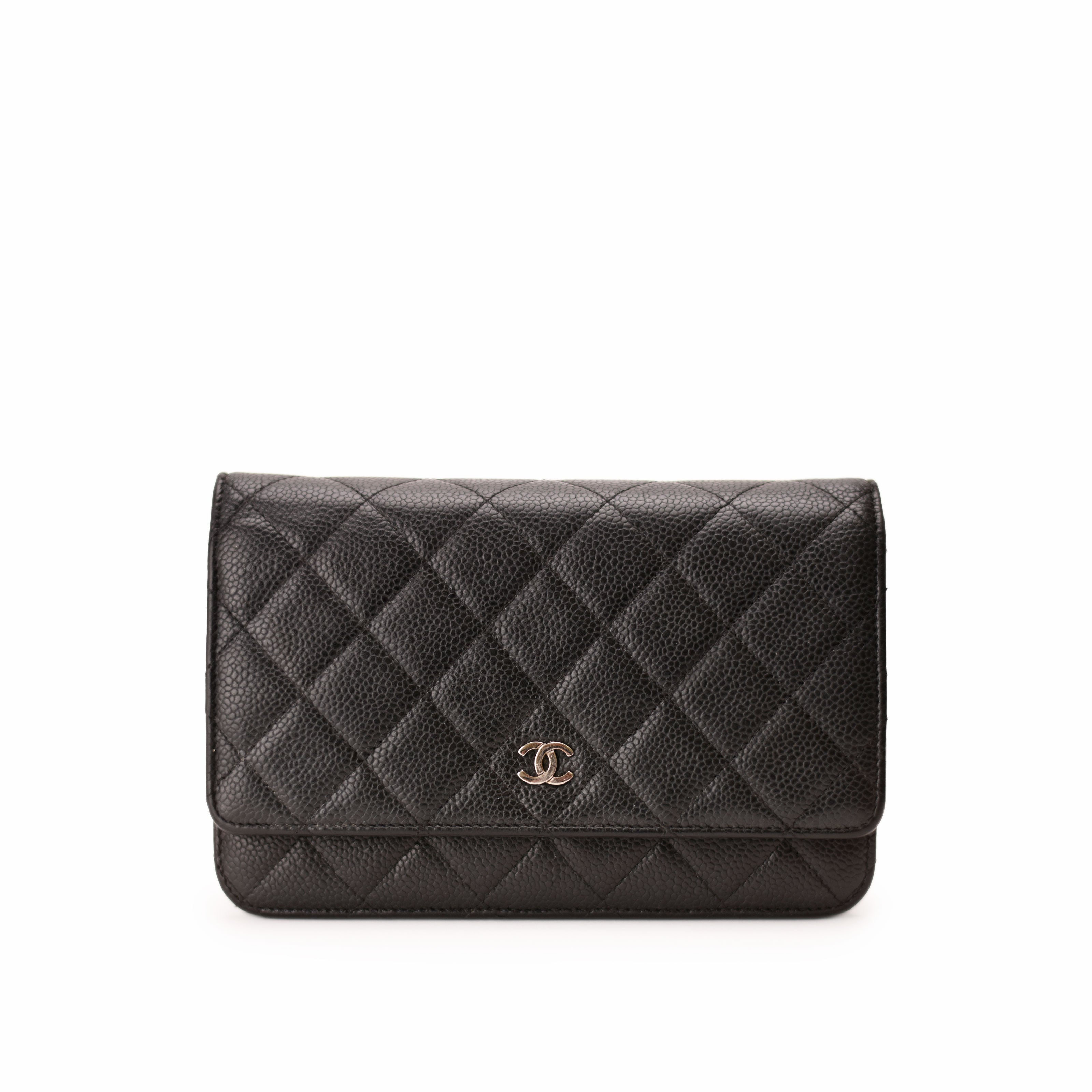 Chanel WOC Black Caviar SHW