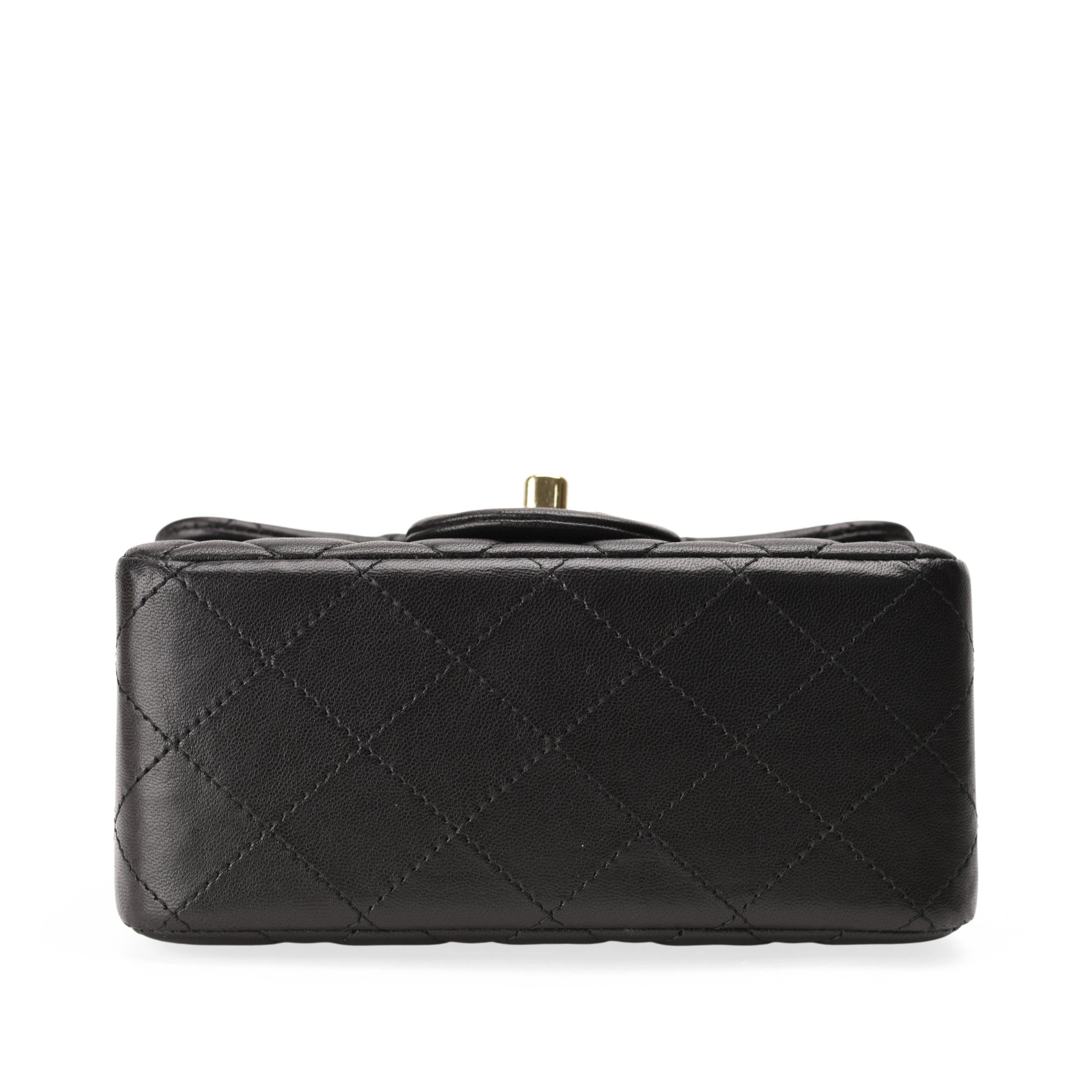 Chanel Mini Square Black Lambskin CHW