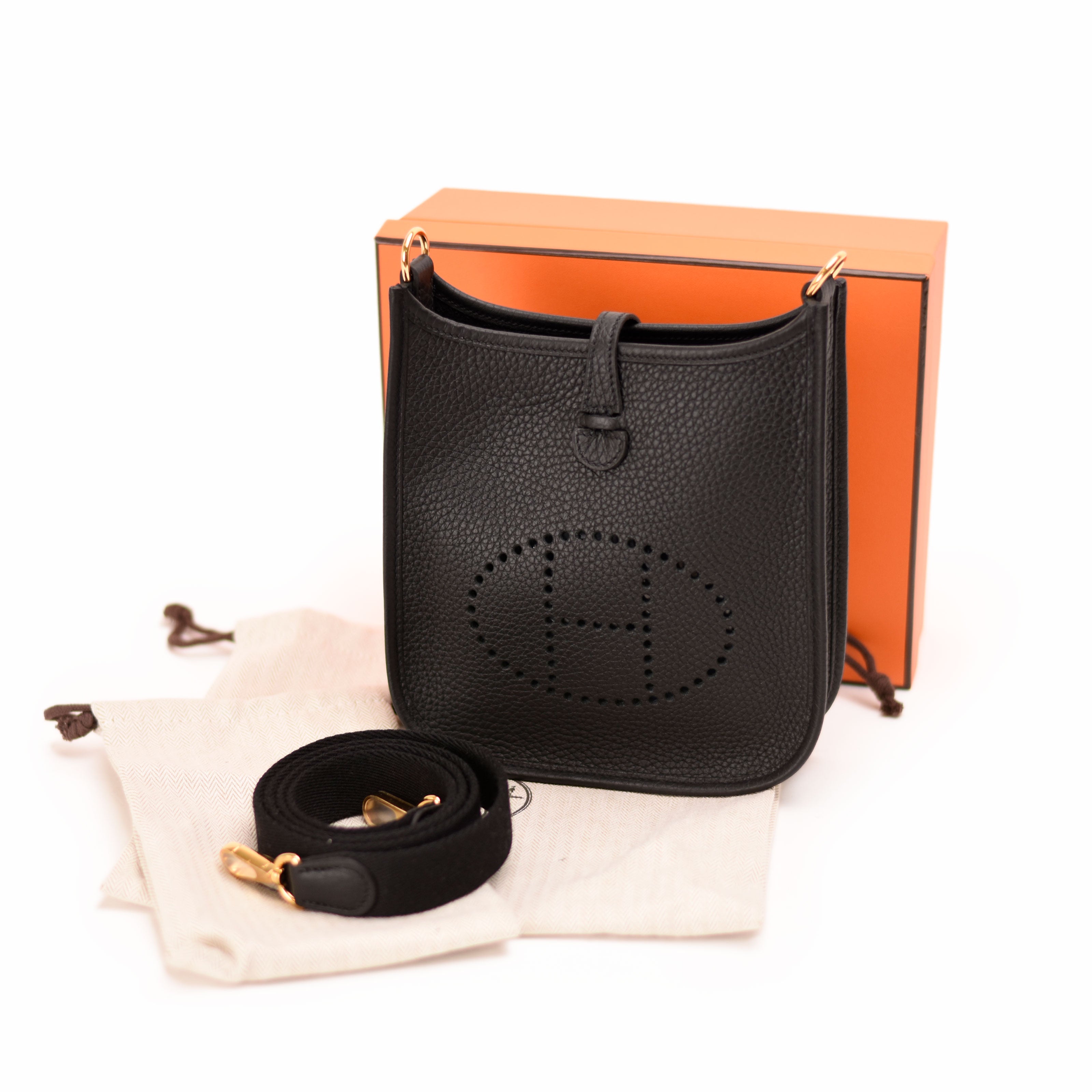 Hermès Evelyne 16 Amazone Black Clemence GHW