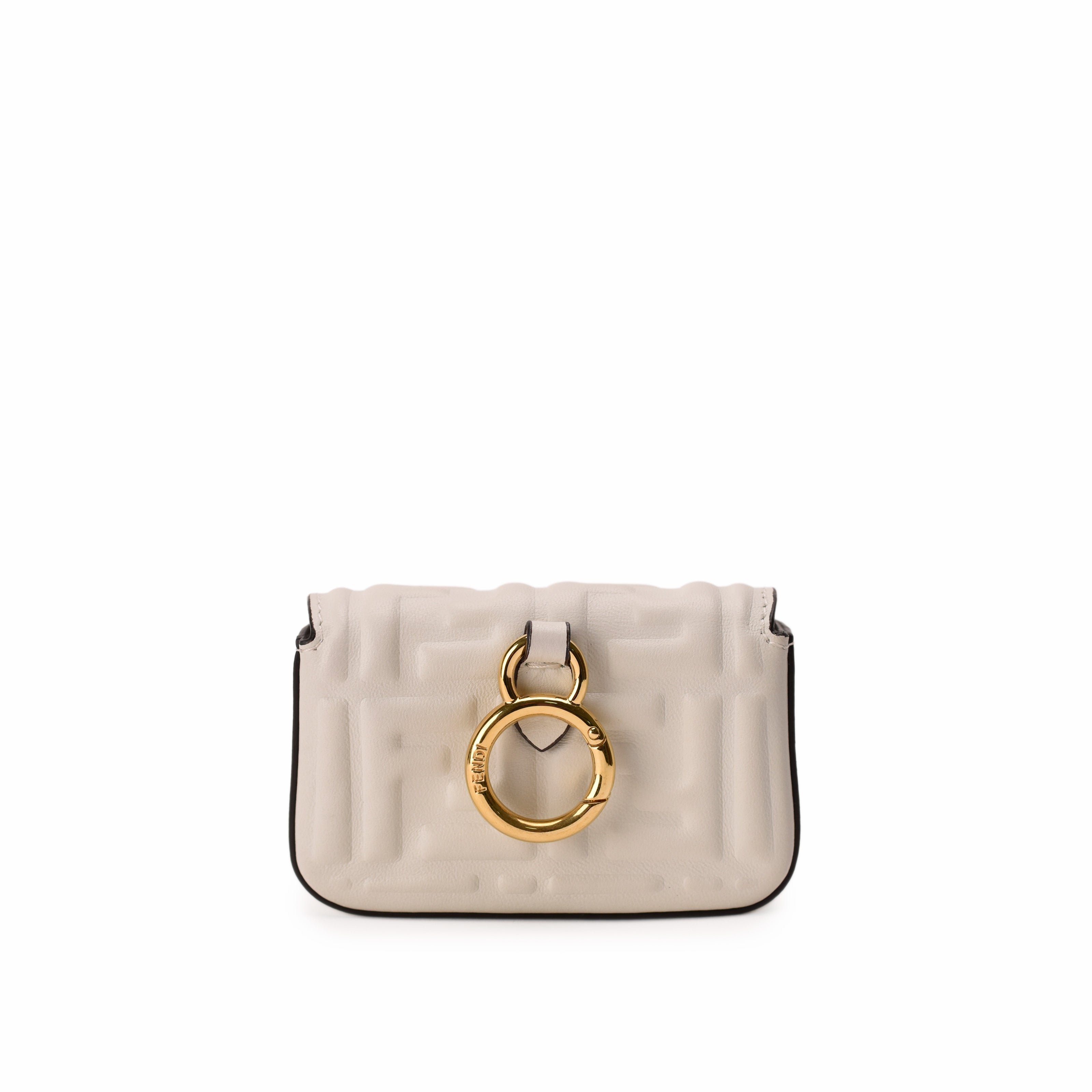 Fendi Baguette White Bag Charm