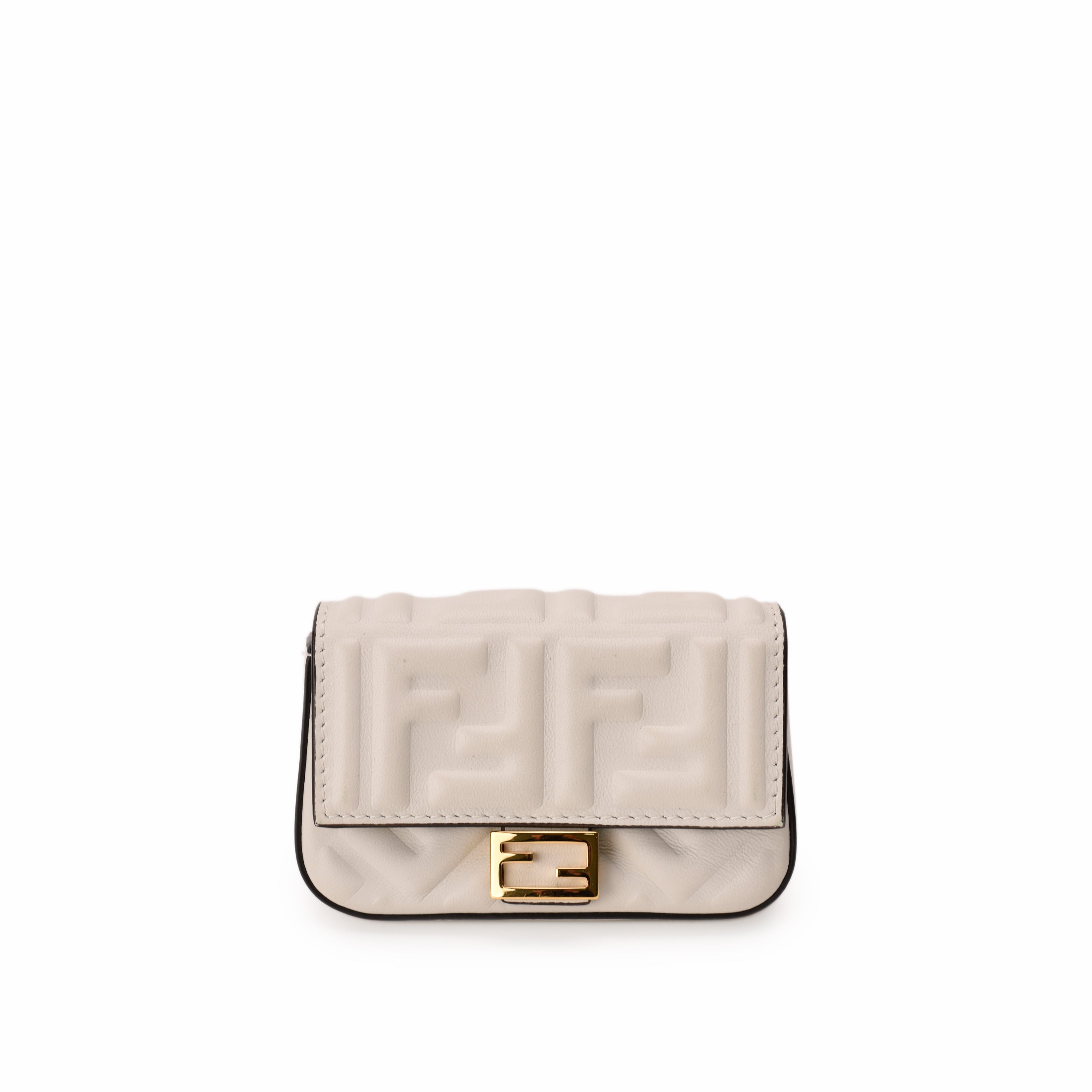 Fendi Baguette White Bag Charm