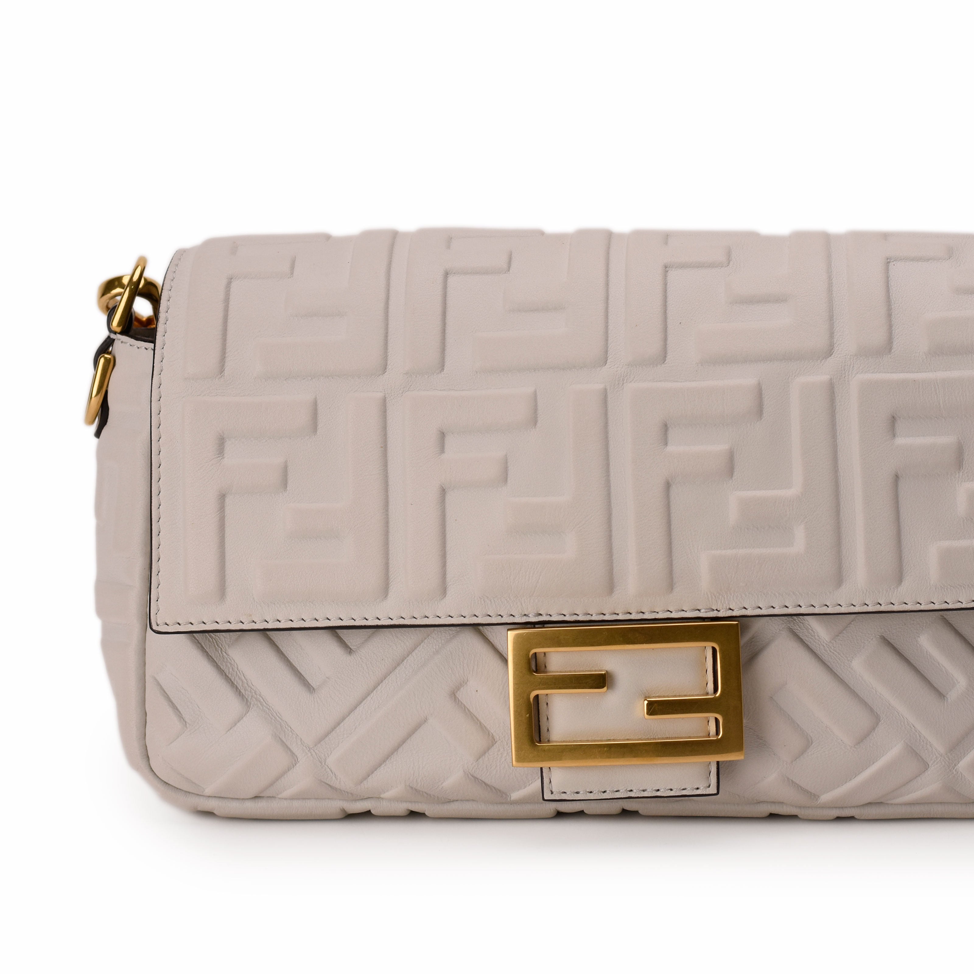 Fendi Baguette Bag White