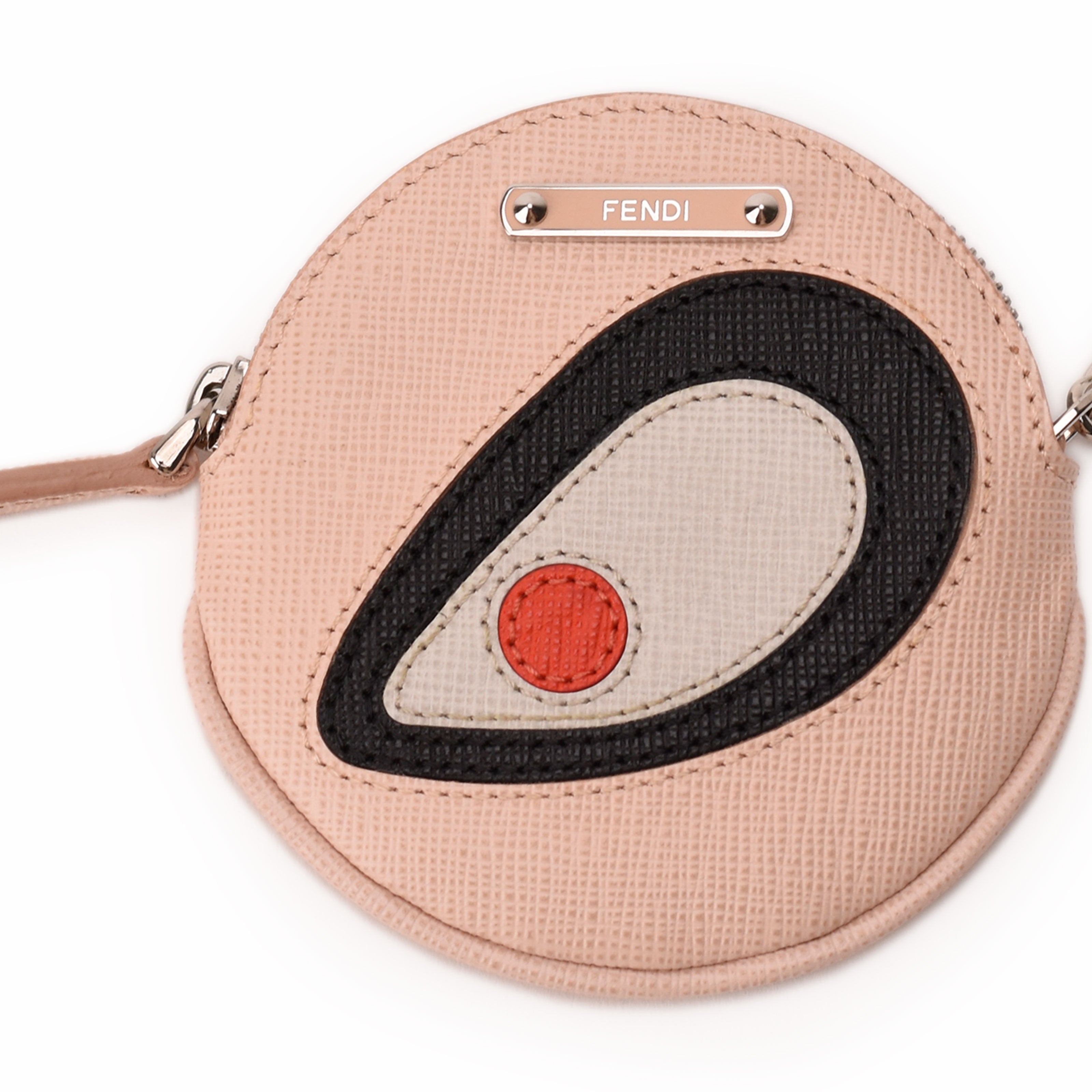 Fendi Monster Eye Round Coin Purse Charm