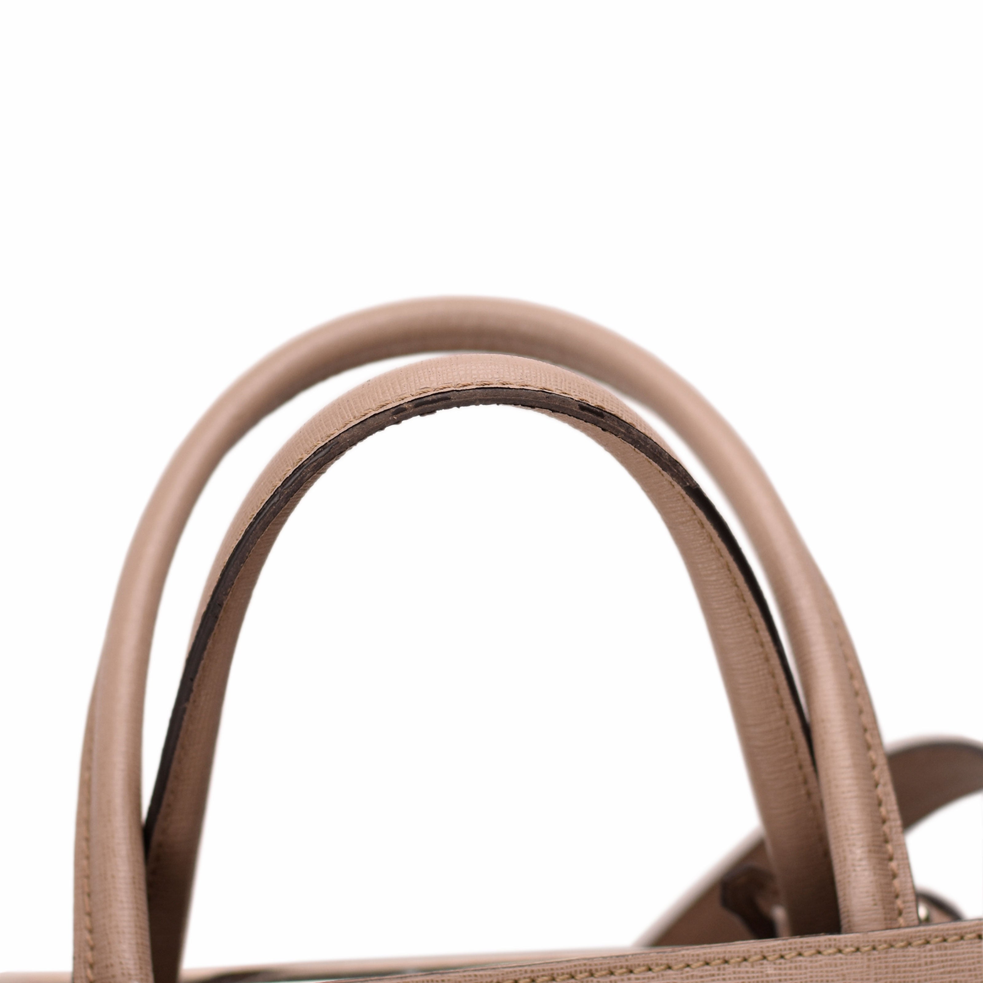 Fendi Beige Vitello Leather Medium 2Jours Elite Tote Bag