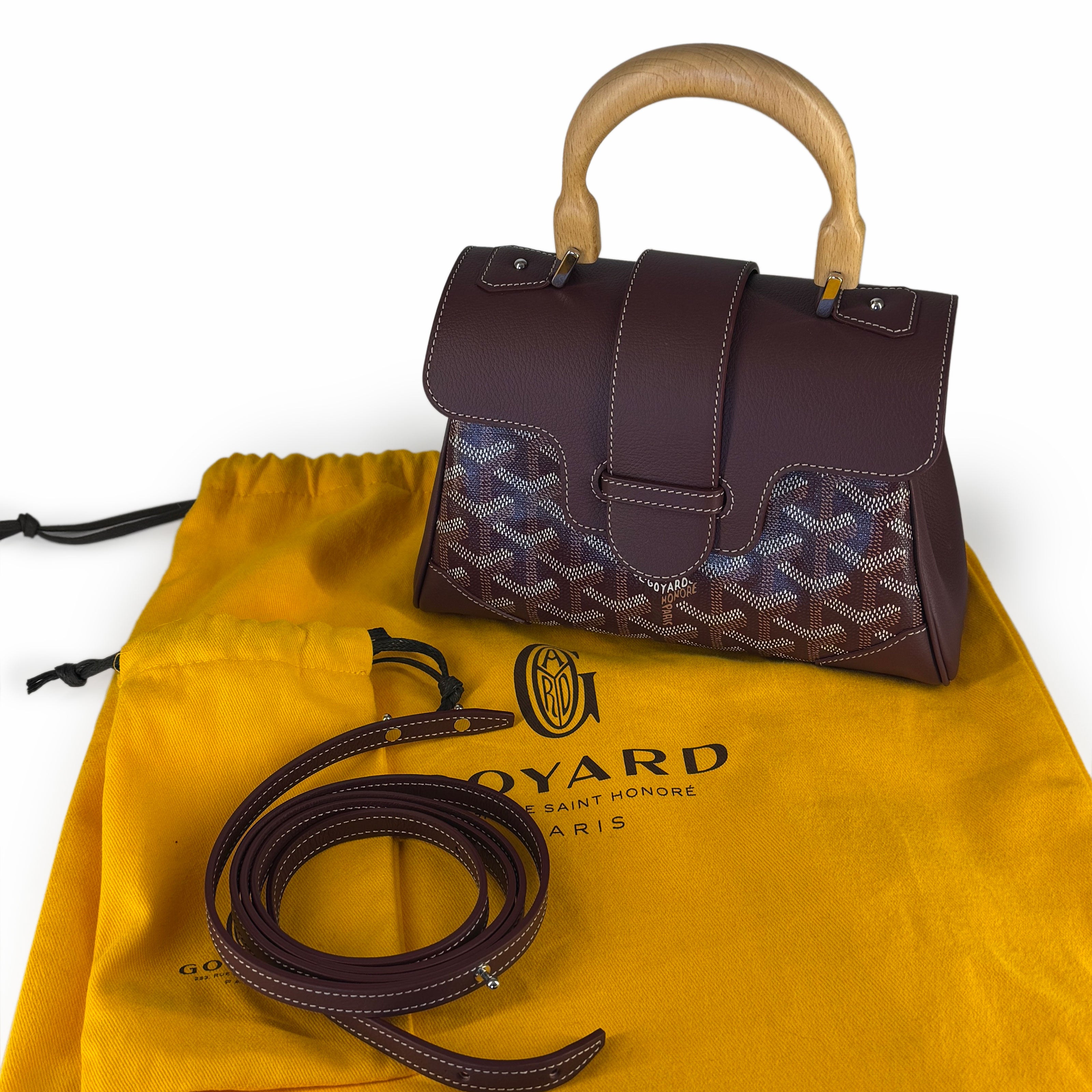 Goyard Saïgon Souple Mini Bag in Burgundy
