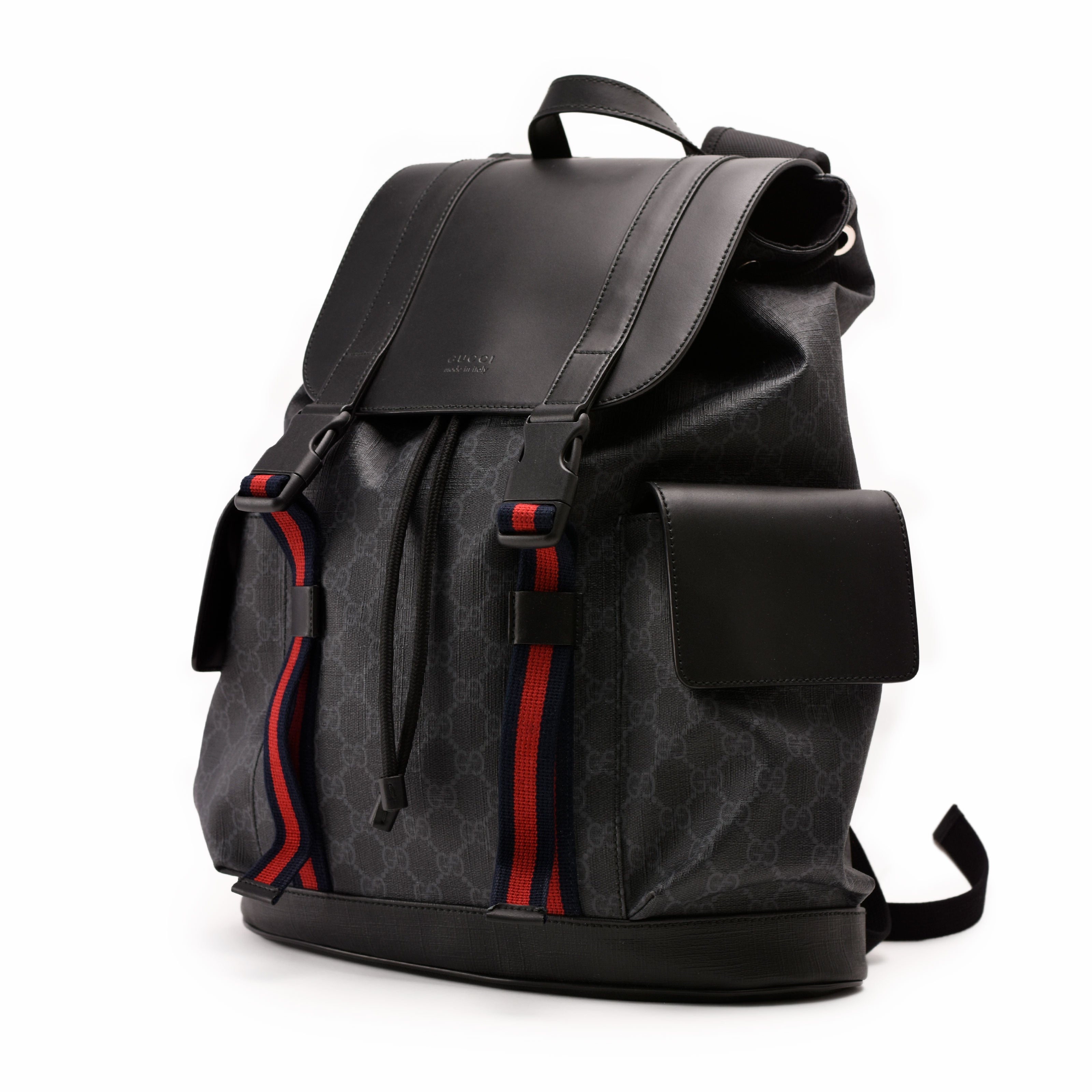 Gucci GG Supreme Black Backpack
