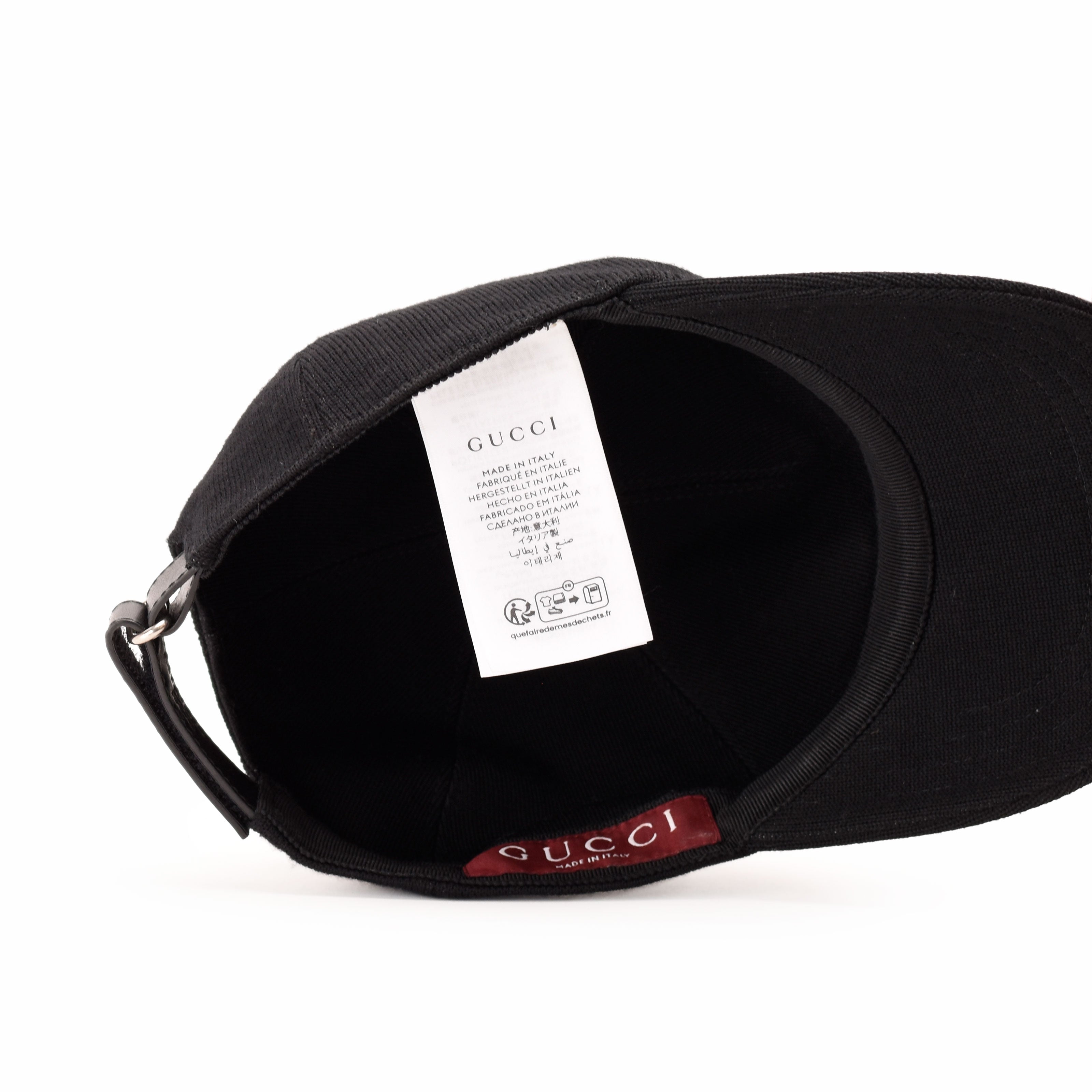 Gucci Black Logo Baseball Hat