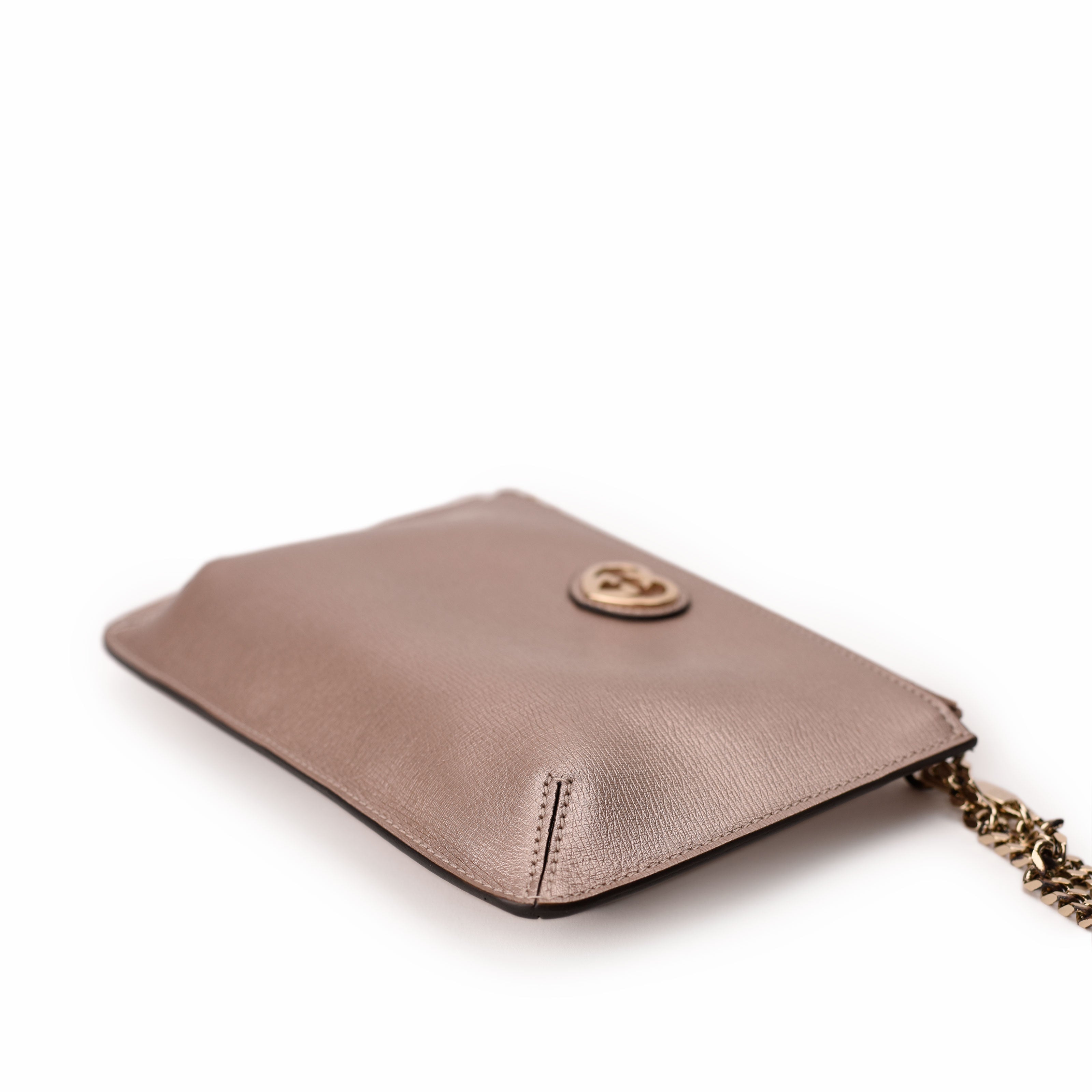 Gucci Shiny Chain Clutch
