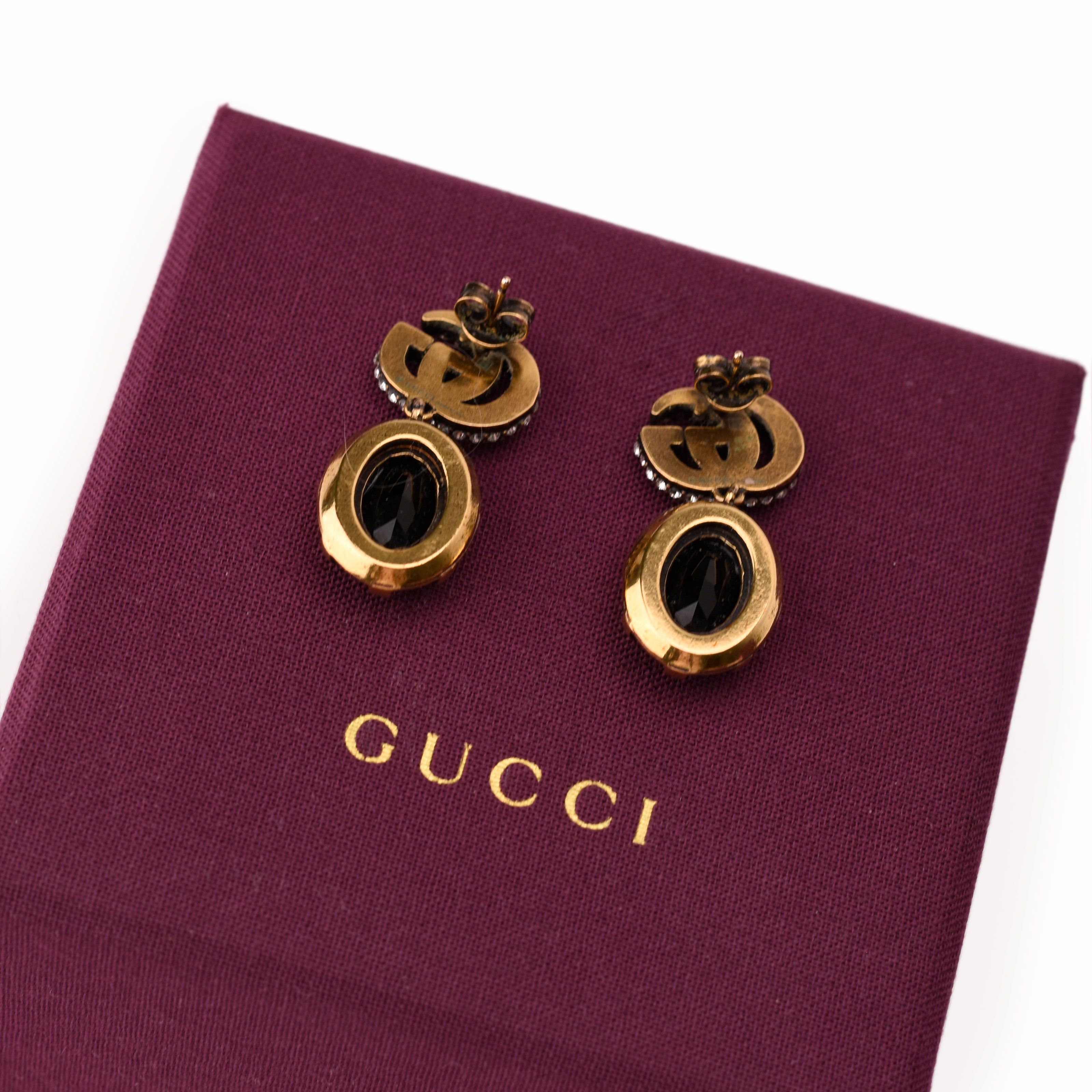 Gucci GG Marmont crystal earrings