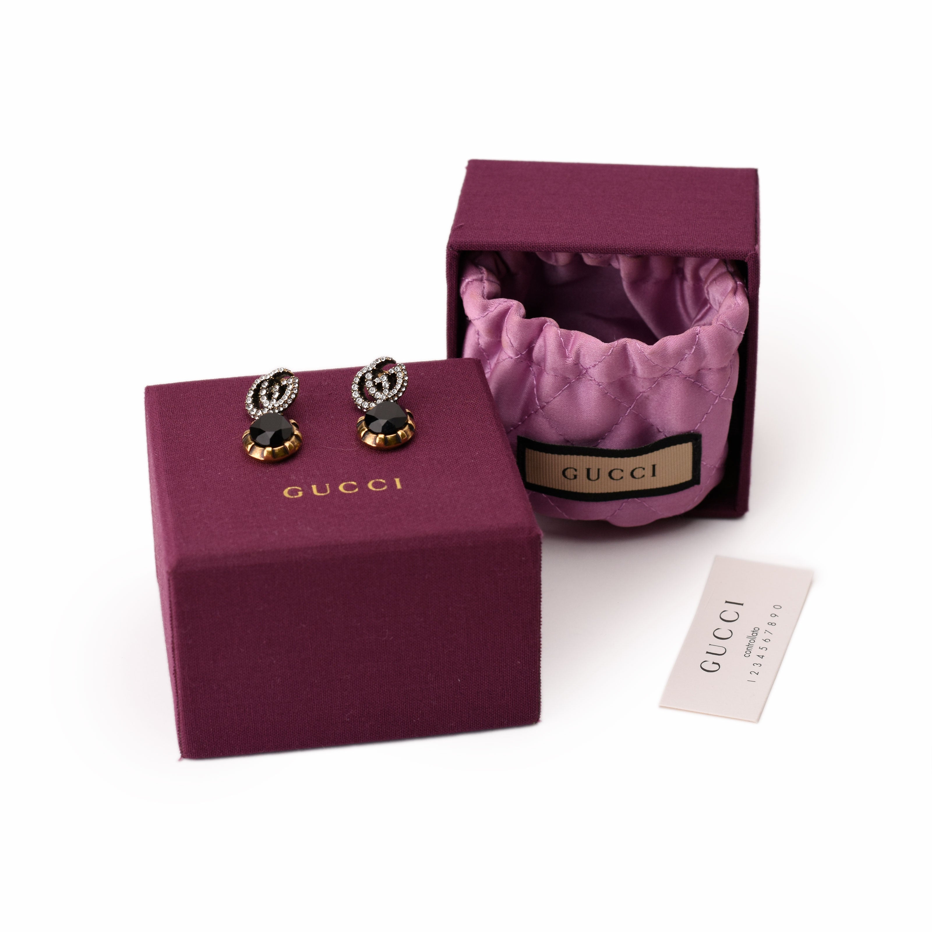 Gucci GG Marmont crystal earrings