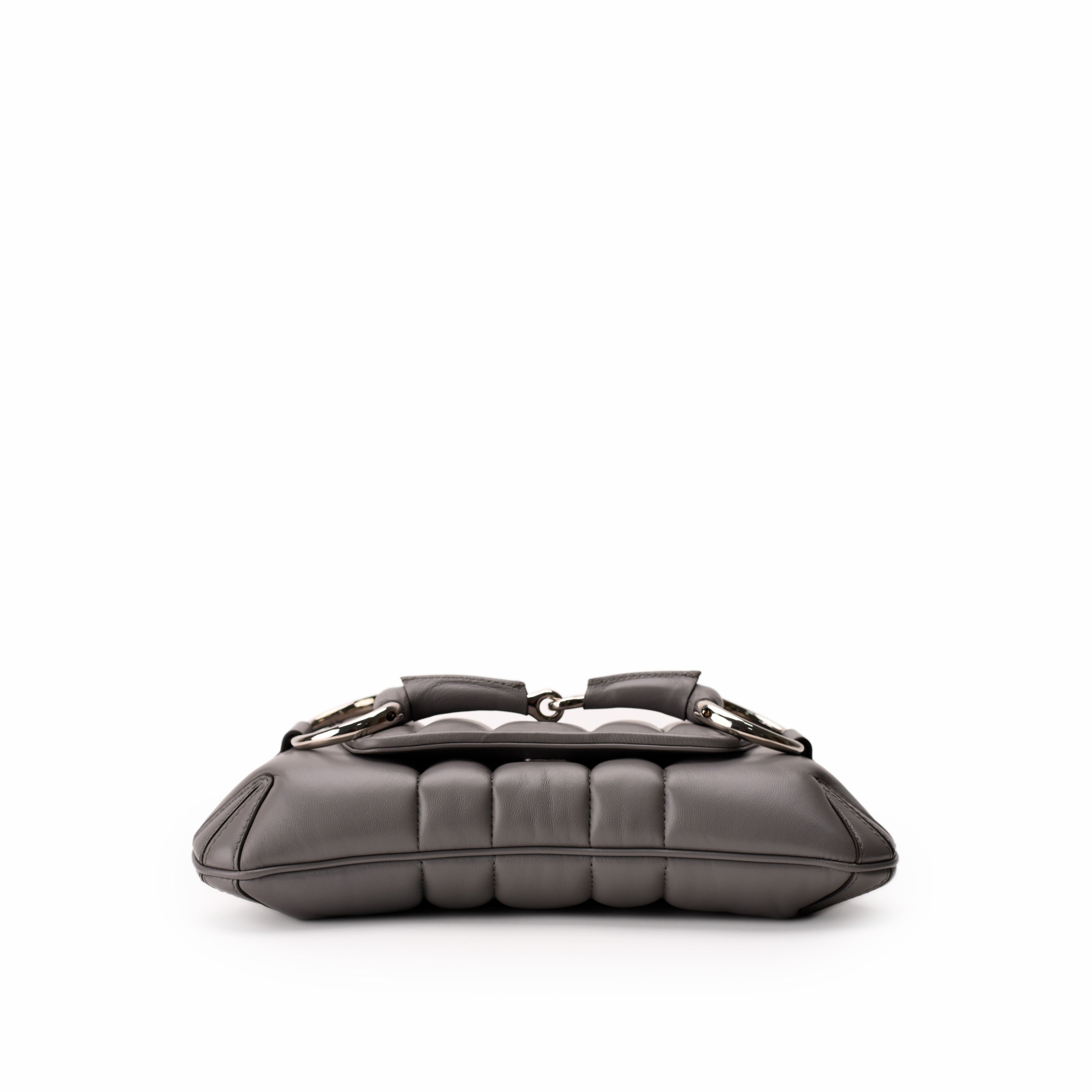 Gucci Horsebit Small Chain Shoulder Bag Gray