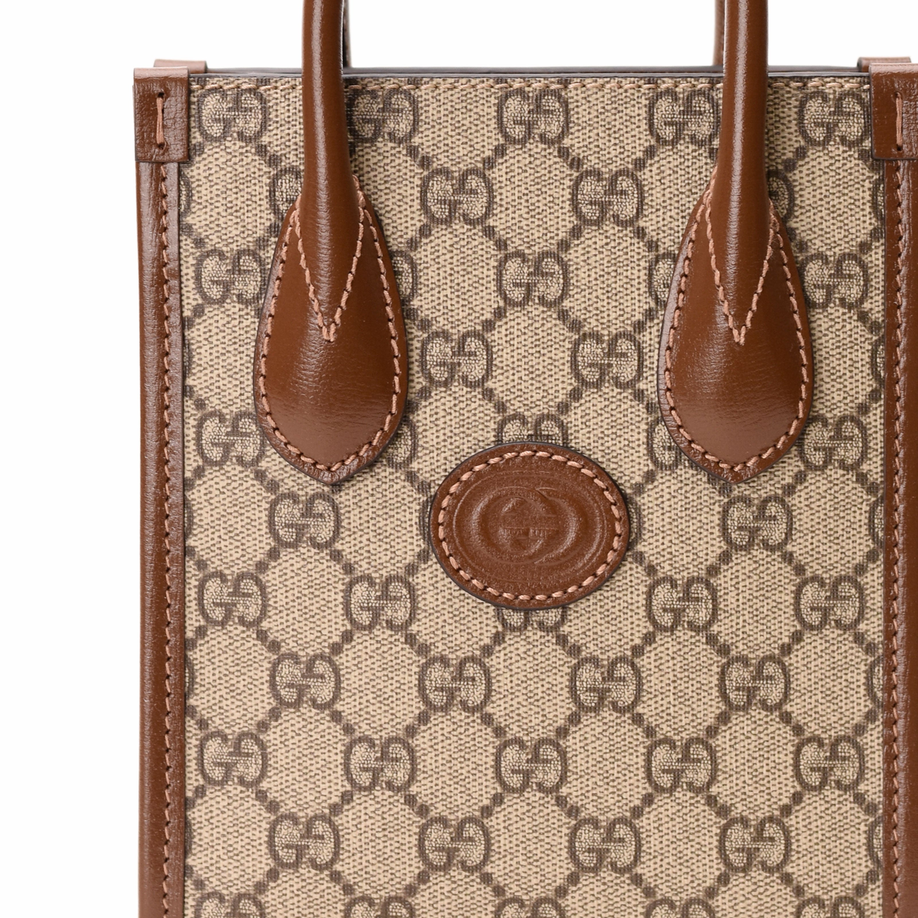 Gucci Interlocking G Mini Tote Bag in GG Supreme Canvas