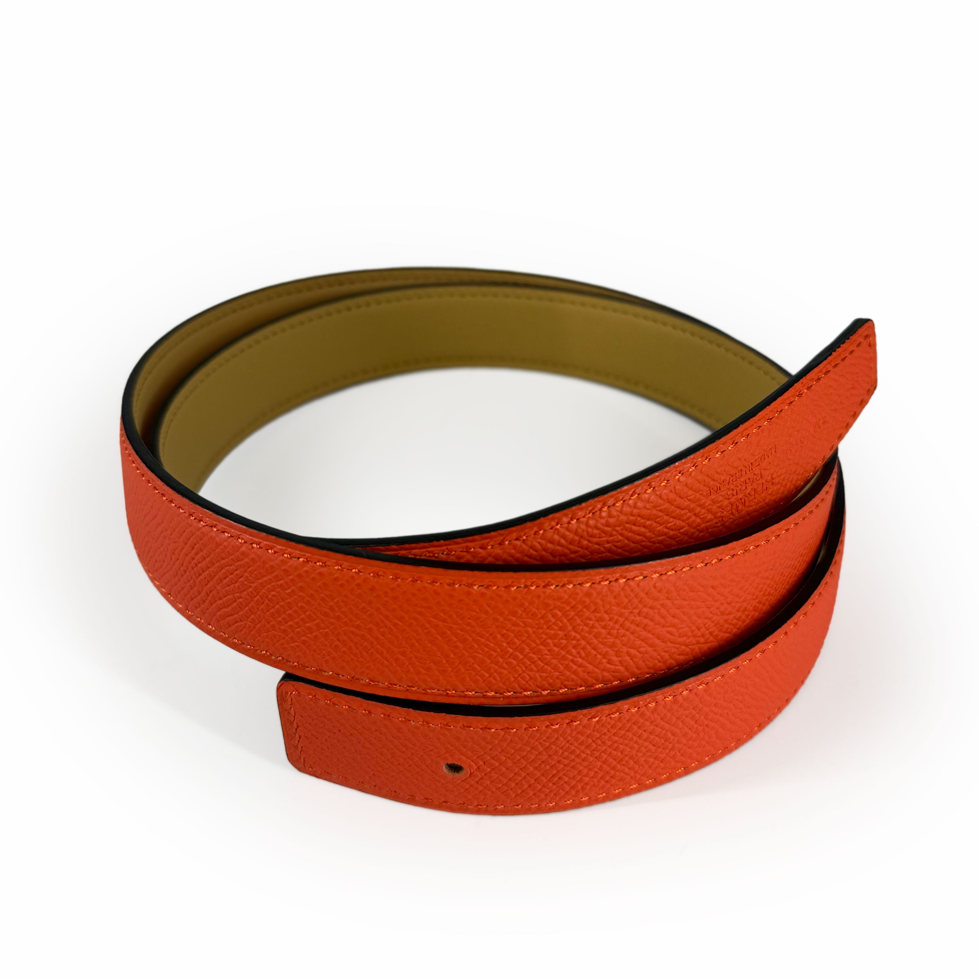 Hermès Mors H Belt buckle & Reversible Leather Strap Size 85