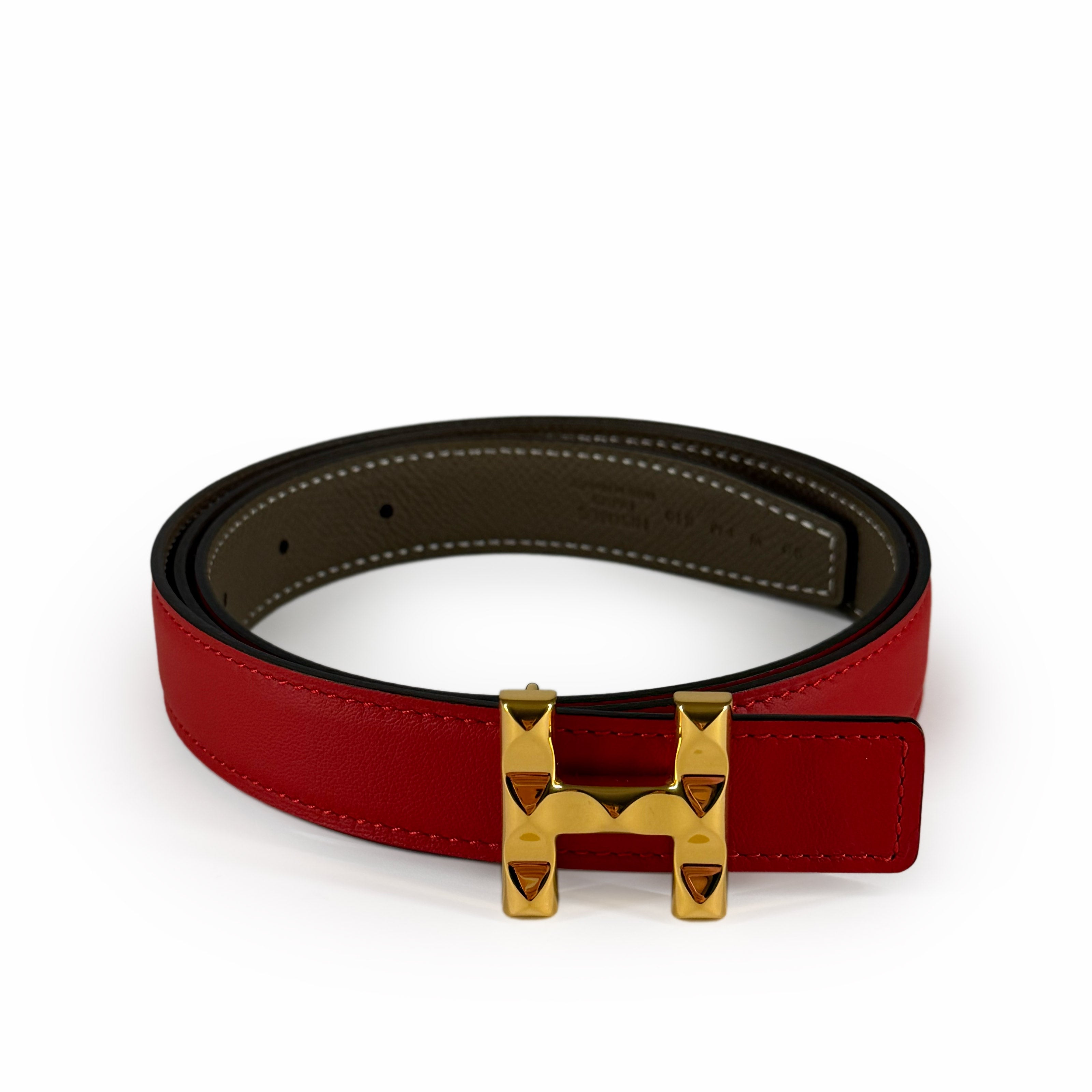 Hermès Infini Belt Buckle & Reversible Leather Strap Size 90