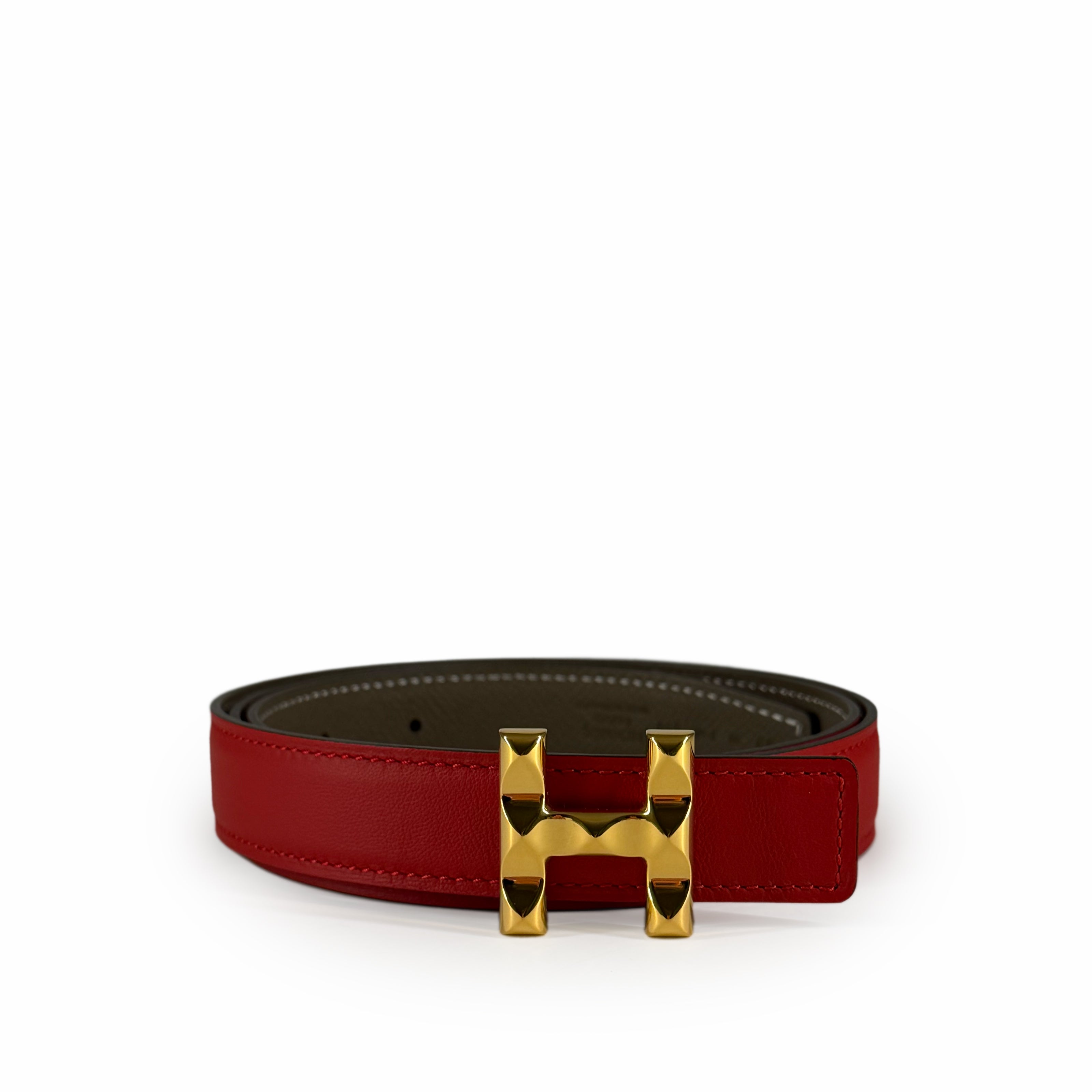 Hermès Infini Belt Buckle & Reversible Leather Strap Size 90