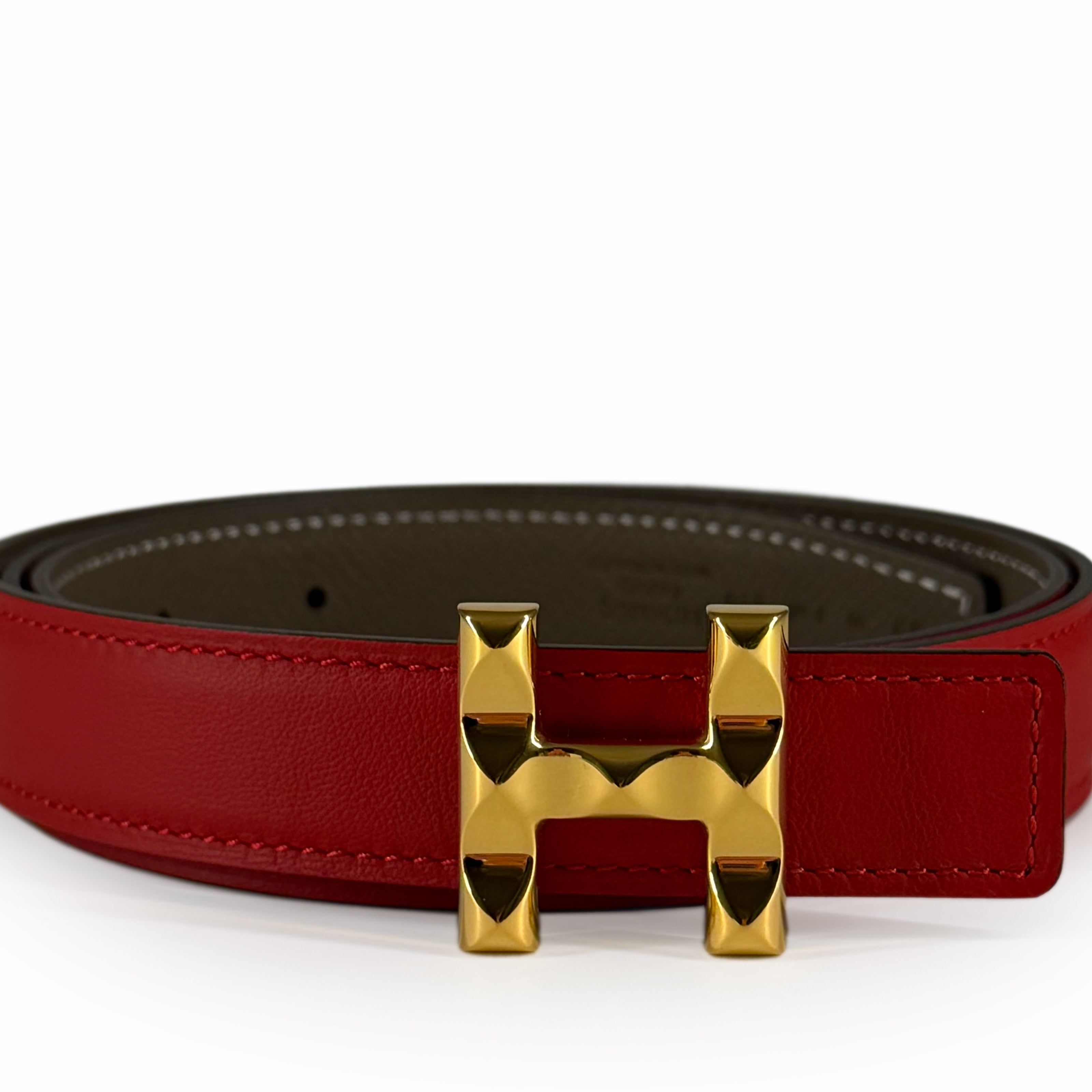 Hermès Infini Belt Buckle & Reversible Leather Strap Size 90