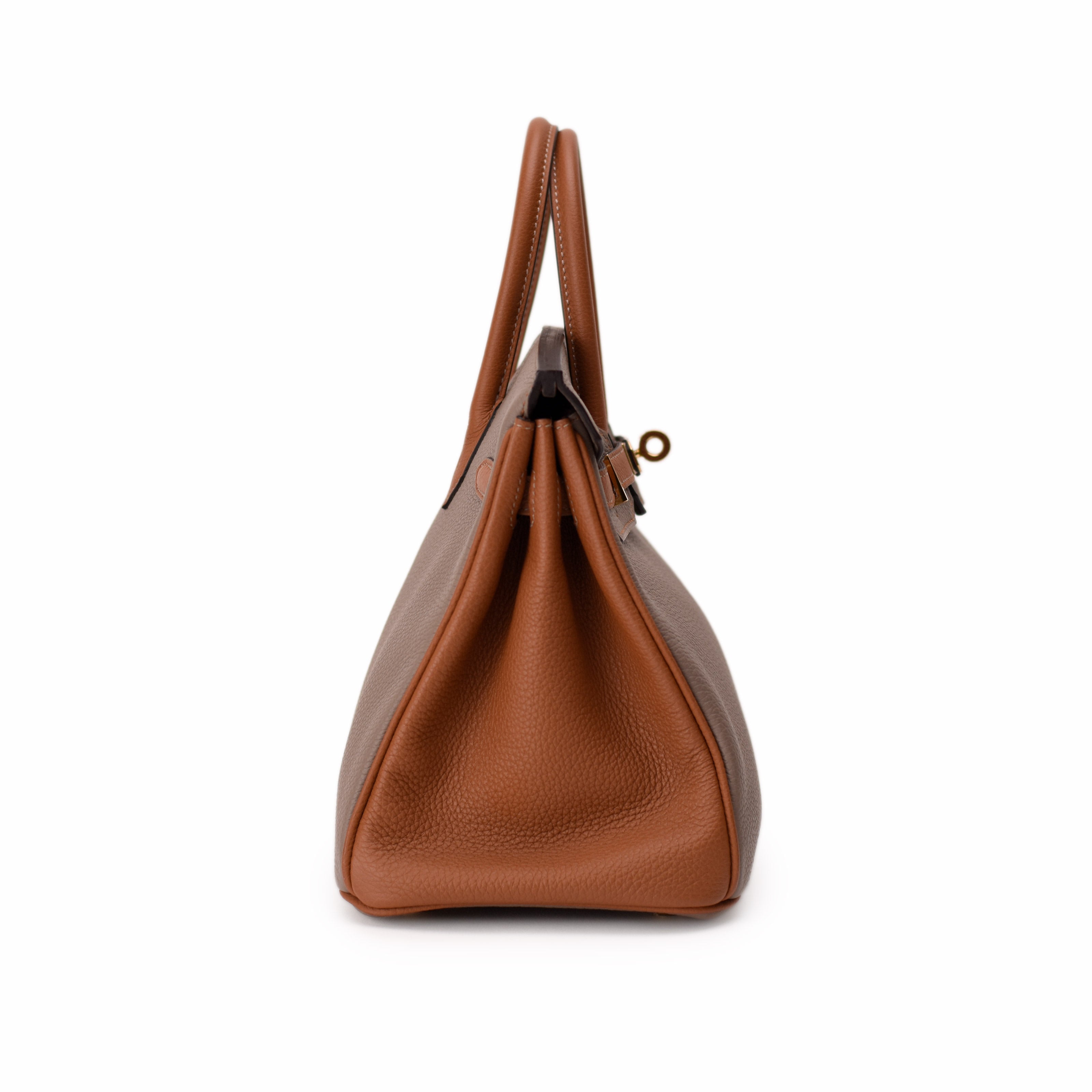 Hermès Birkin 25 Gris Mouette/Gold Togo PBHW
