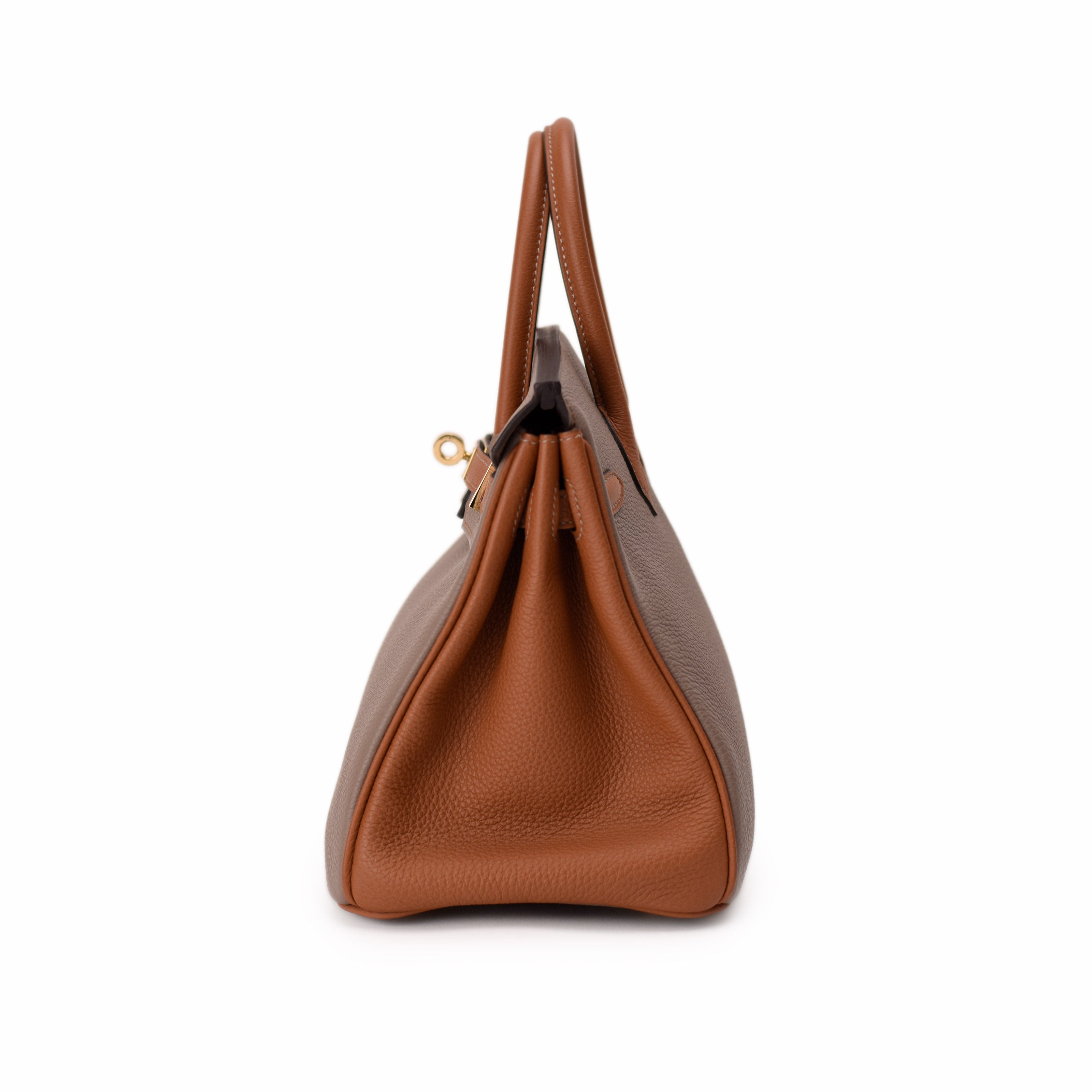 Hermès Birkin 25 Gris Mouette/Gold Togo PBHW