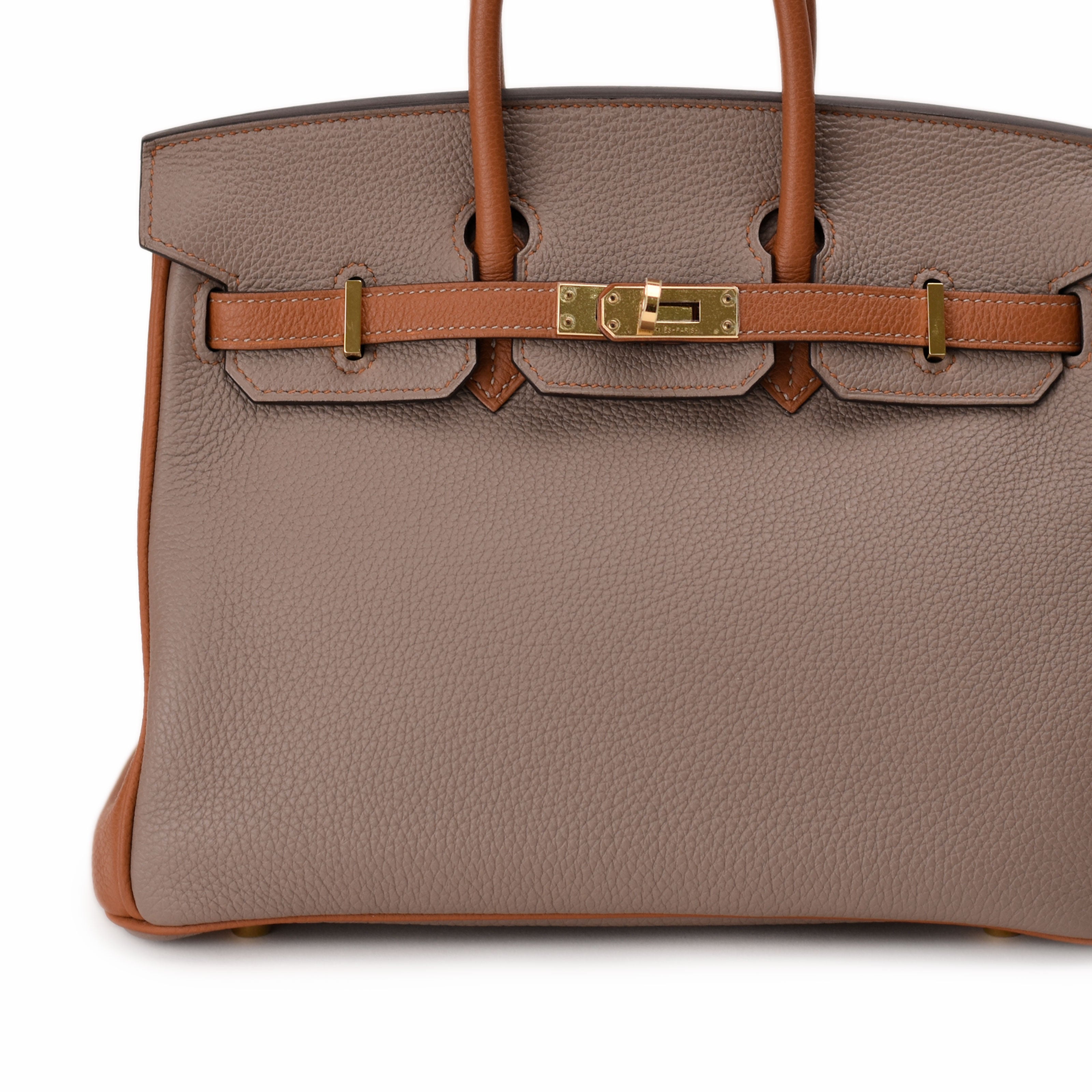 Hermès Birkin 25 Gris Mouette/Gold Togo PBHW