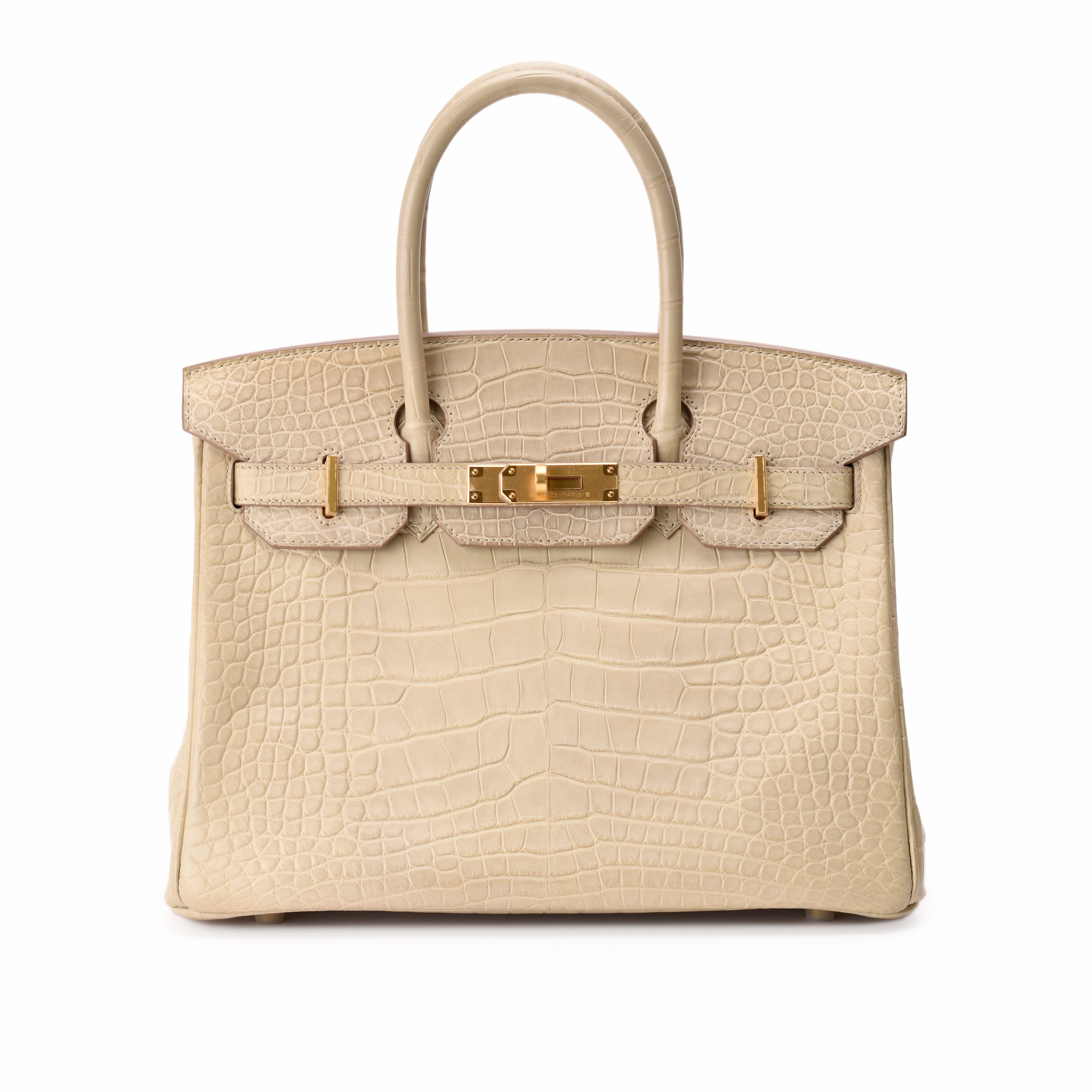 Hermès Birkin 30 Beton Matte Alligator GHW