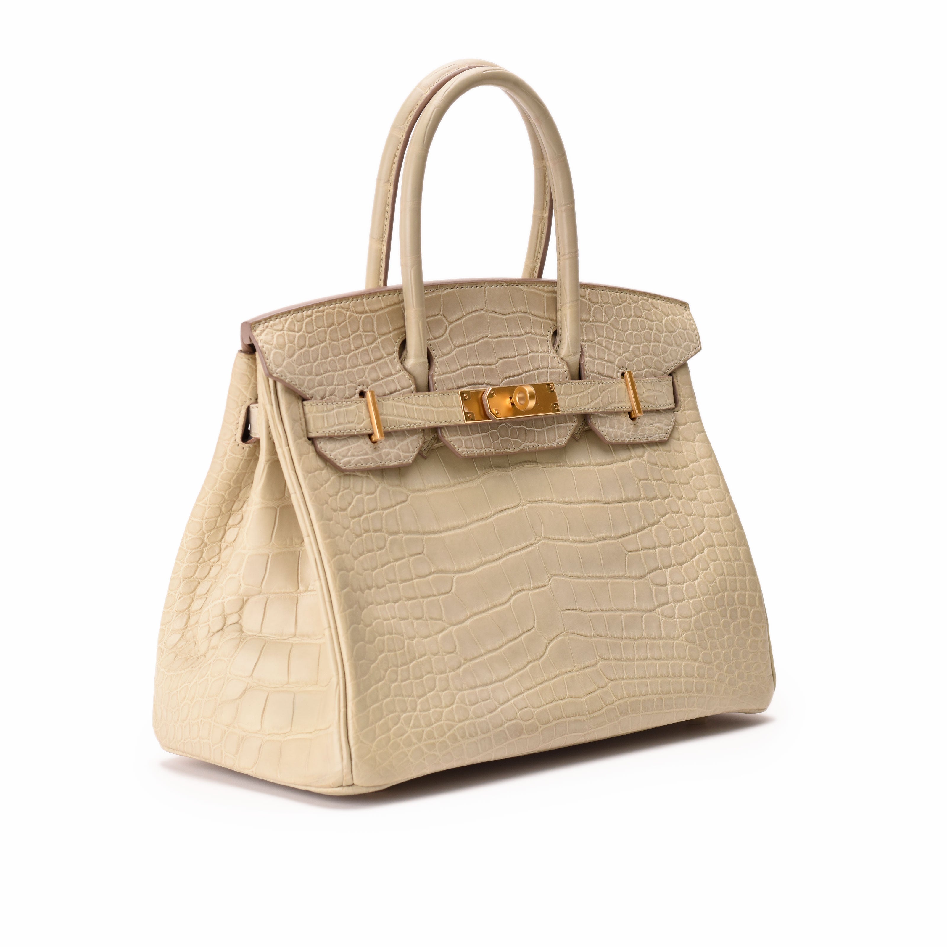 Hermès Birkin 30 Beton Matte Alligator GHW
