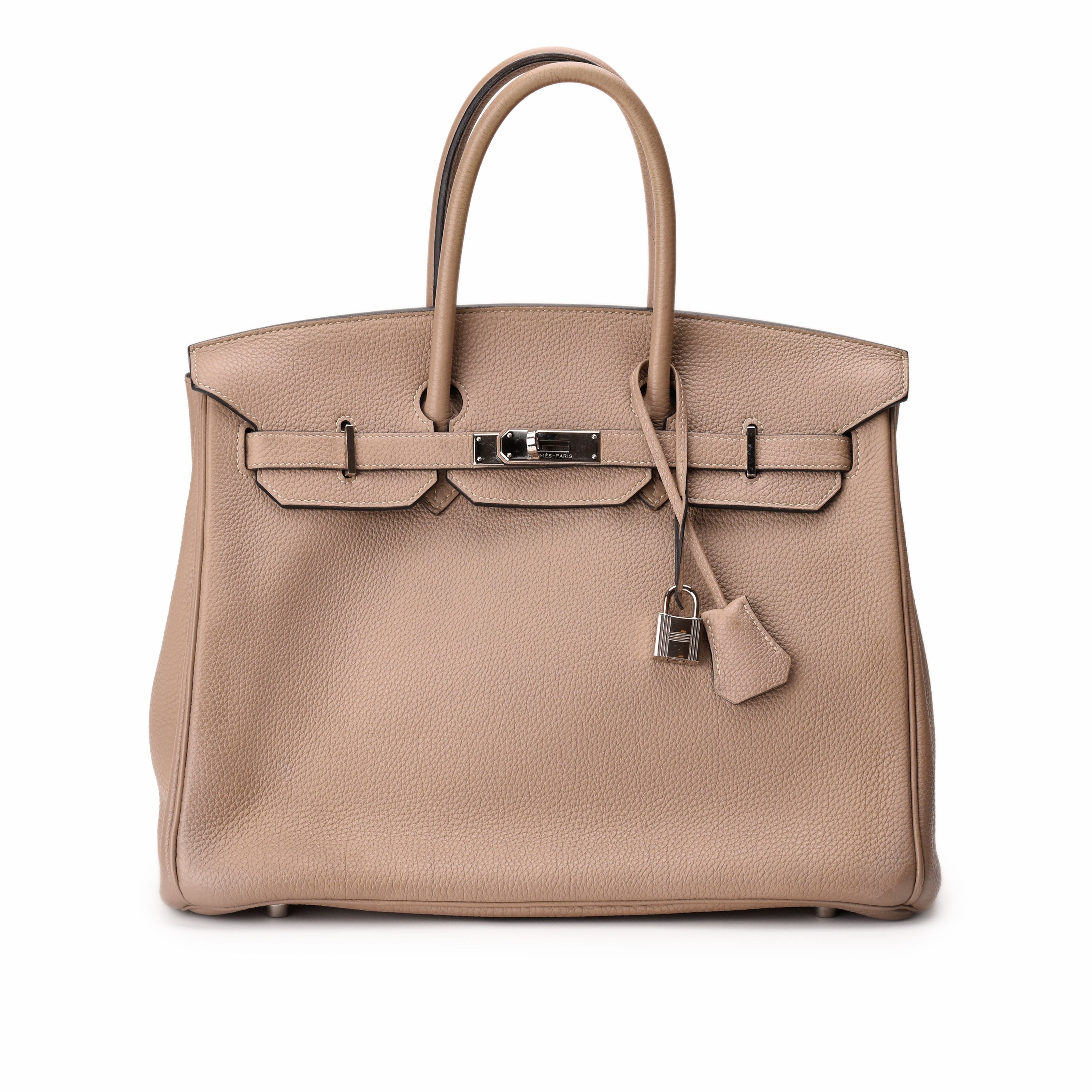 Hermès Birkin 35 Gris Tourtelle PHW