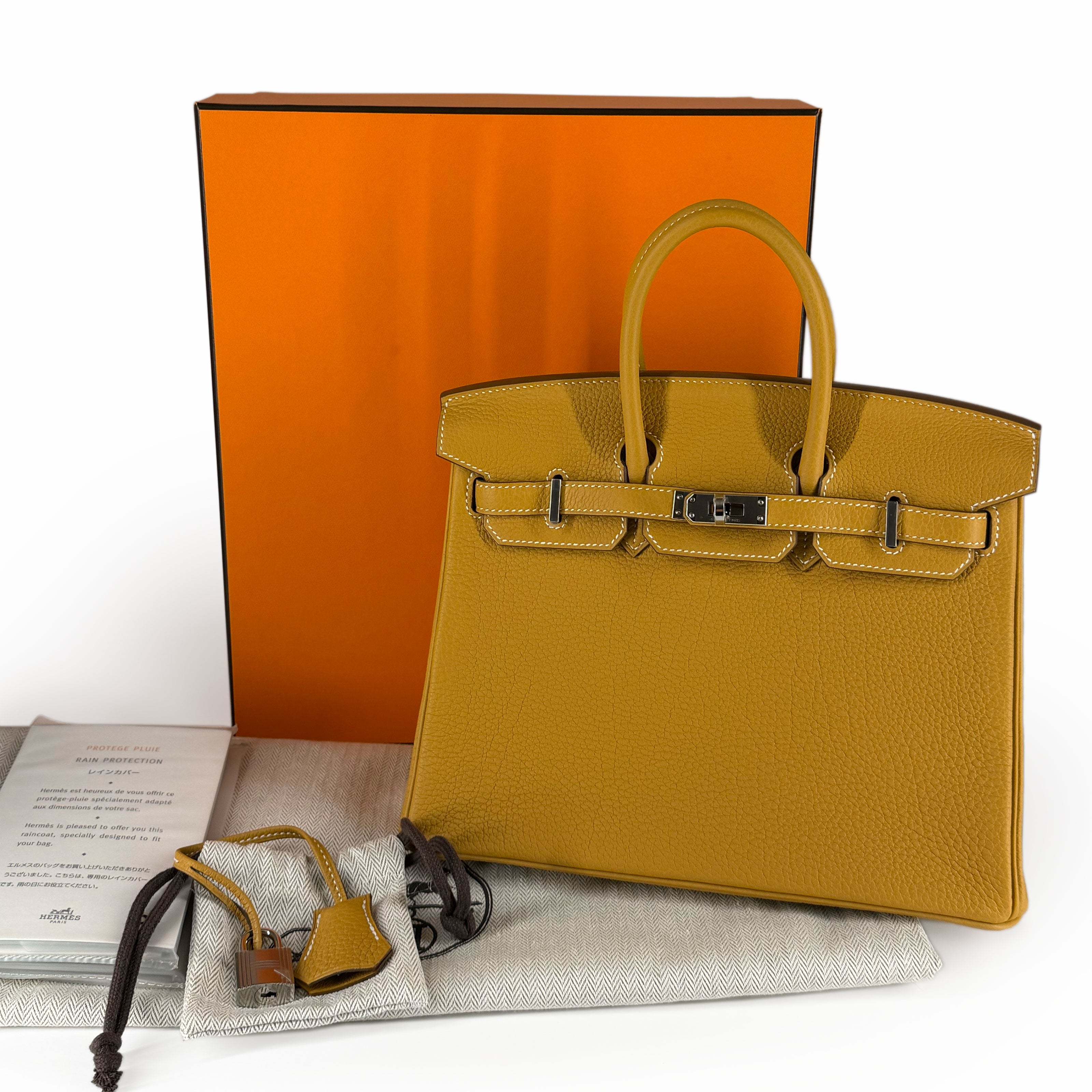 Hermès Birkin 25 Naturel Sable Togo PHW