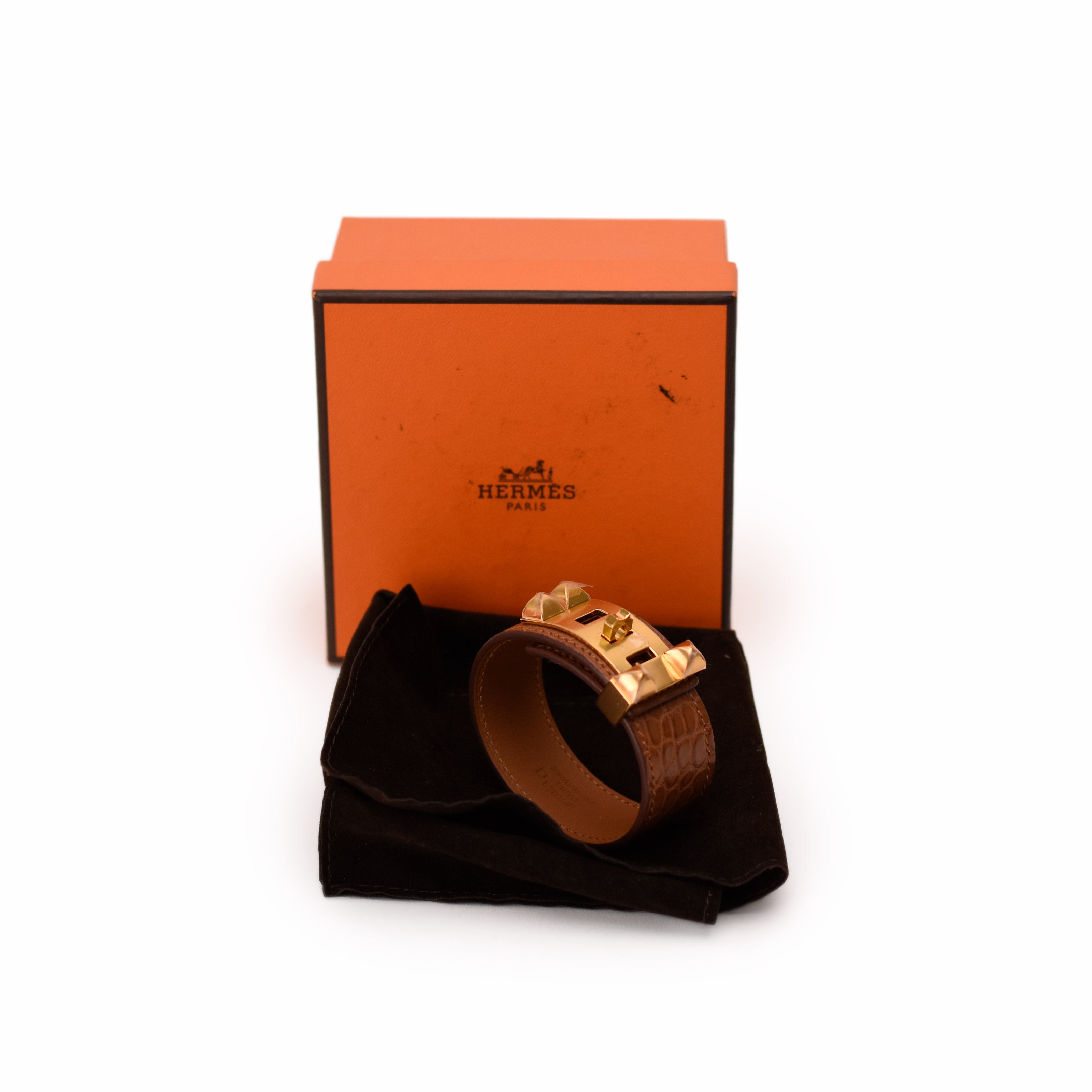 Hermès Collier De Chien 24 Bracelet Alligator