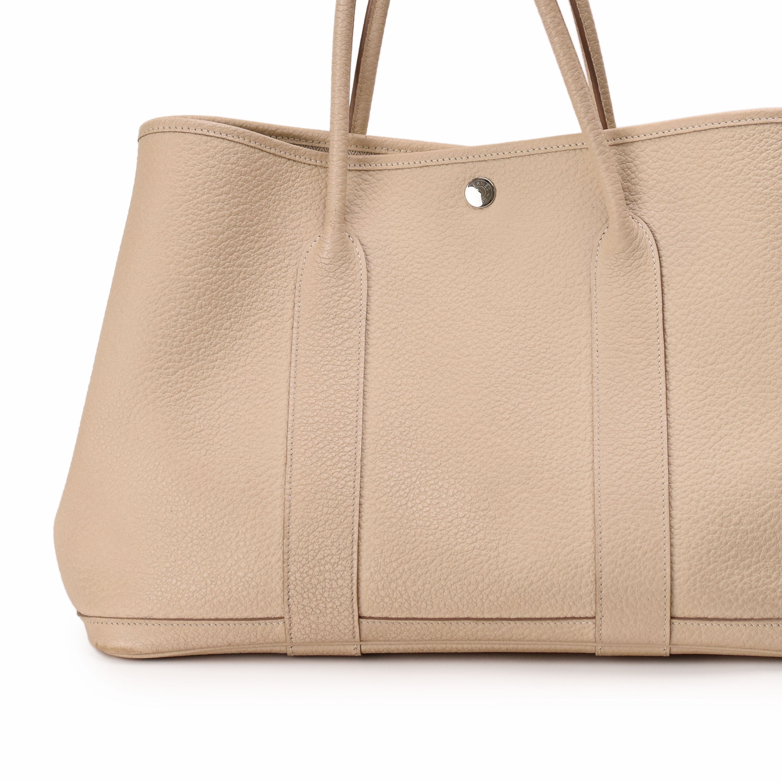 Hermès Garden Party 36 Cream Clemence Medium