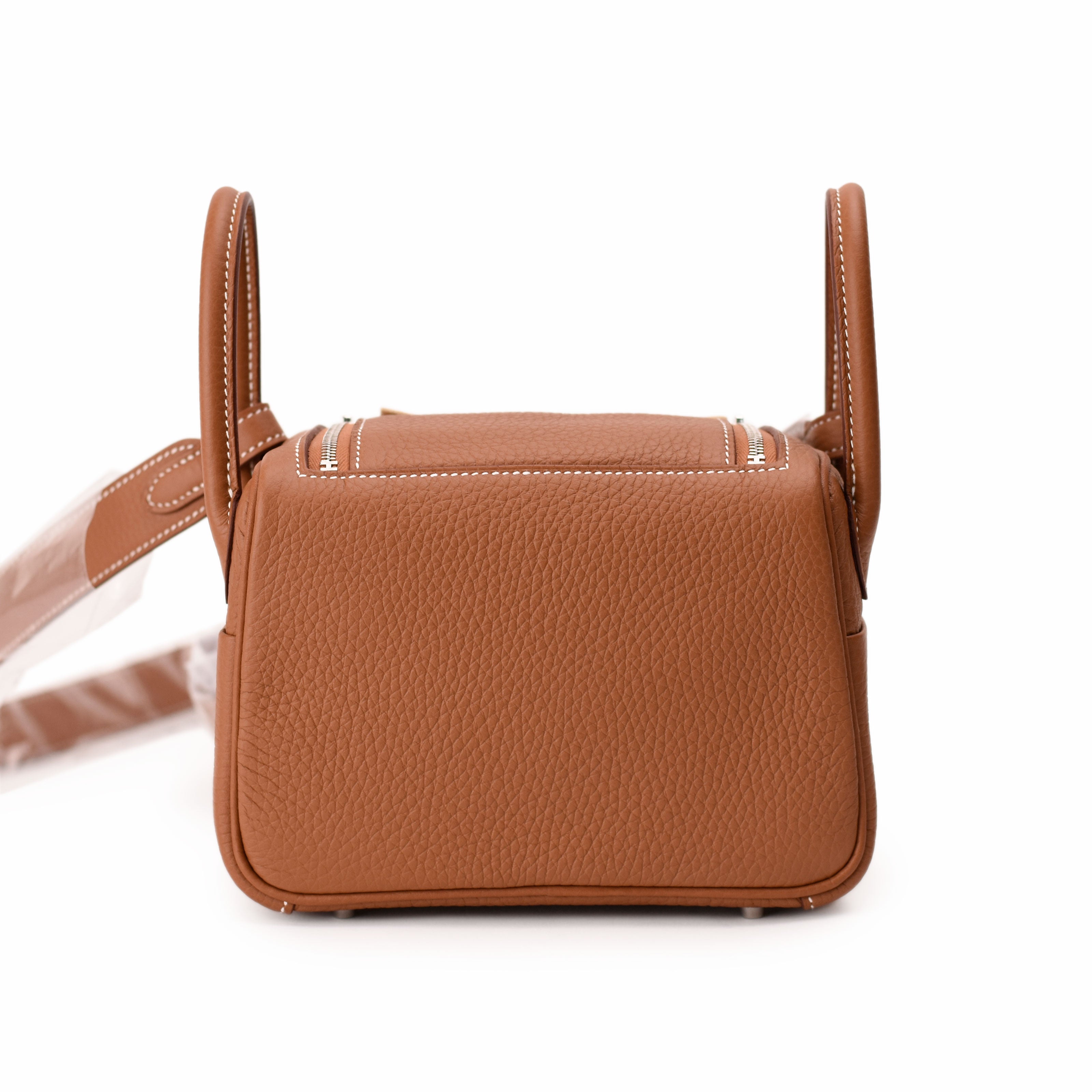 Hermès Lindy Mini Clemence Gold PHW