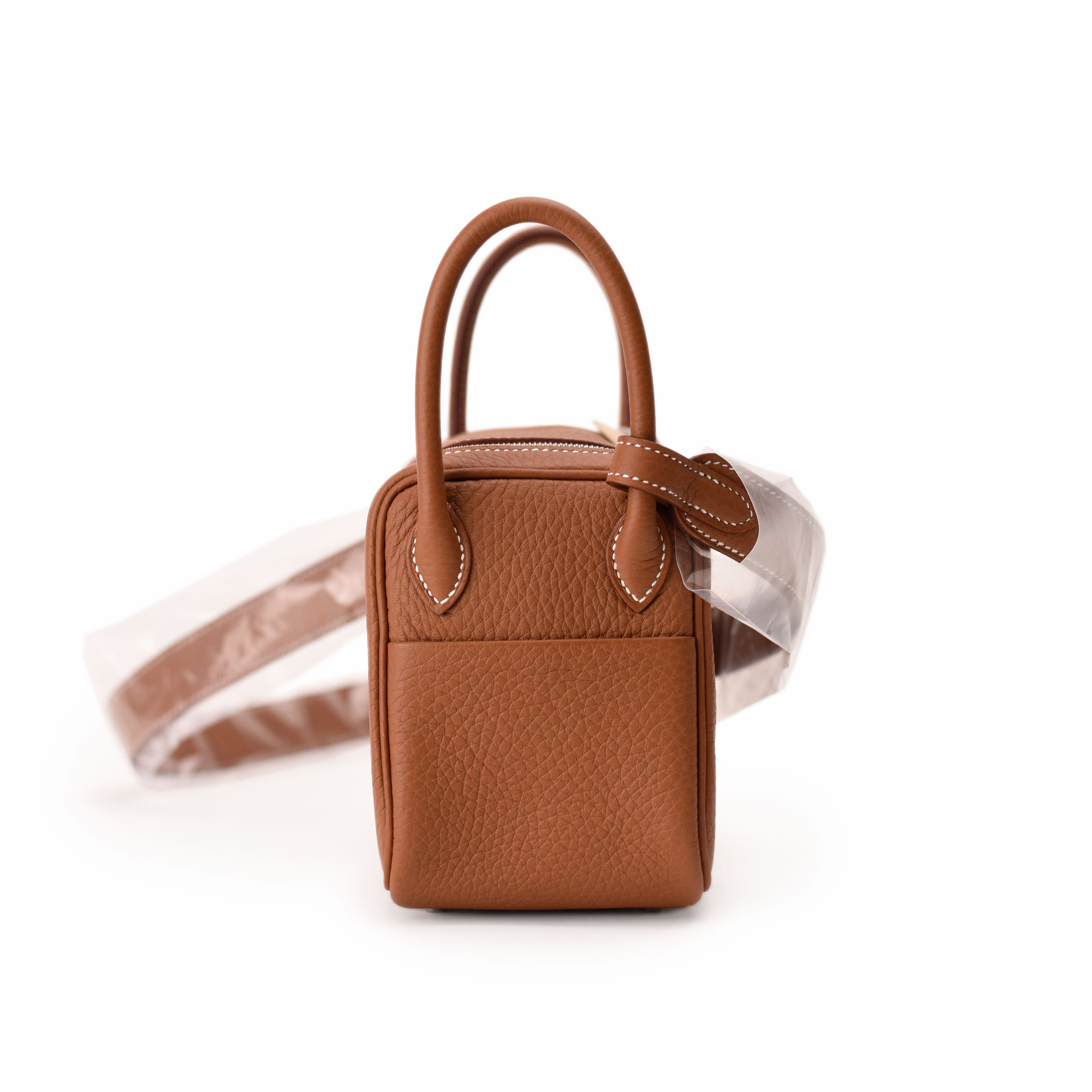 Hermès Lindy Mini Clemence Gold PHW