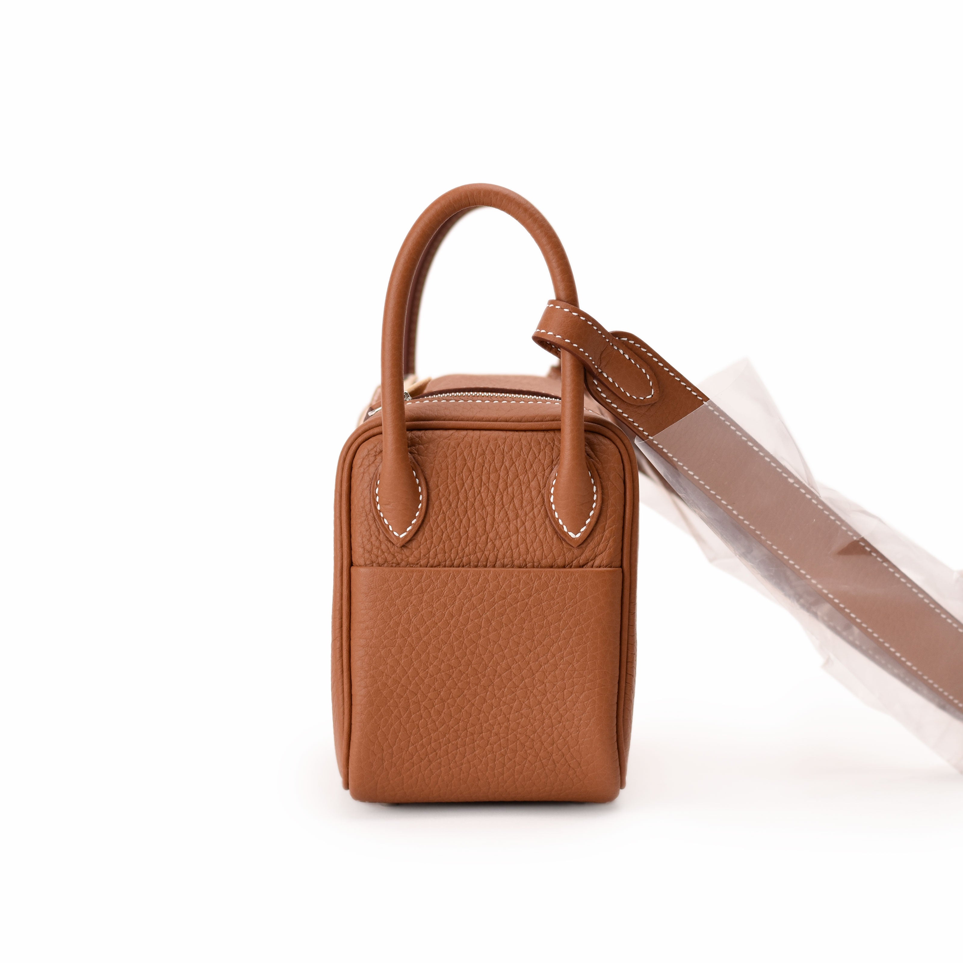 Hermès Lindy Mini Clemence Gold PHW