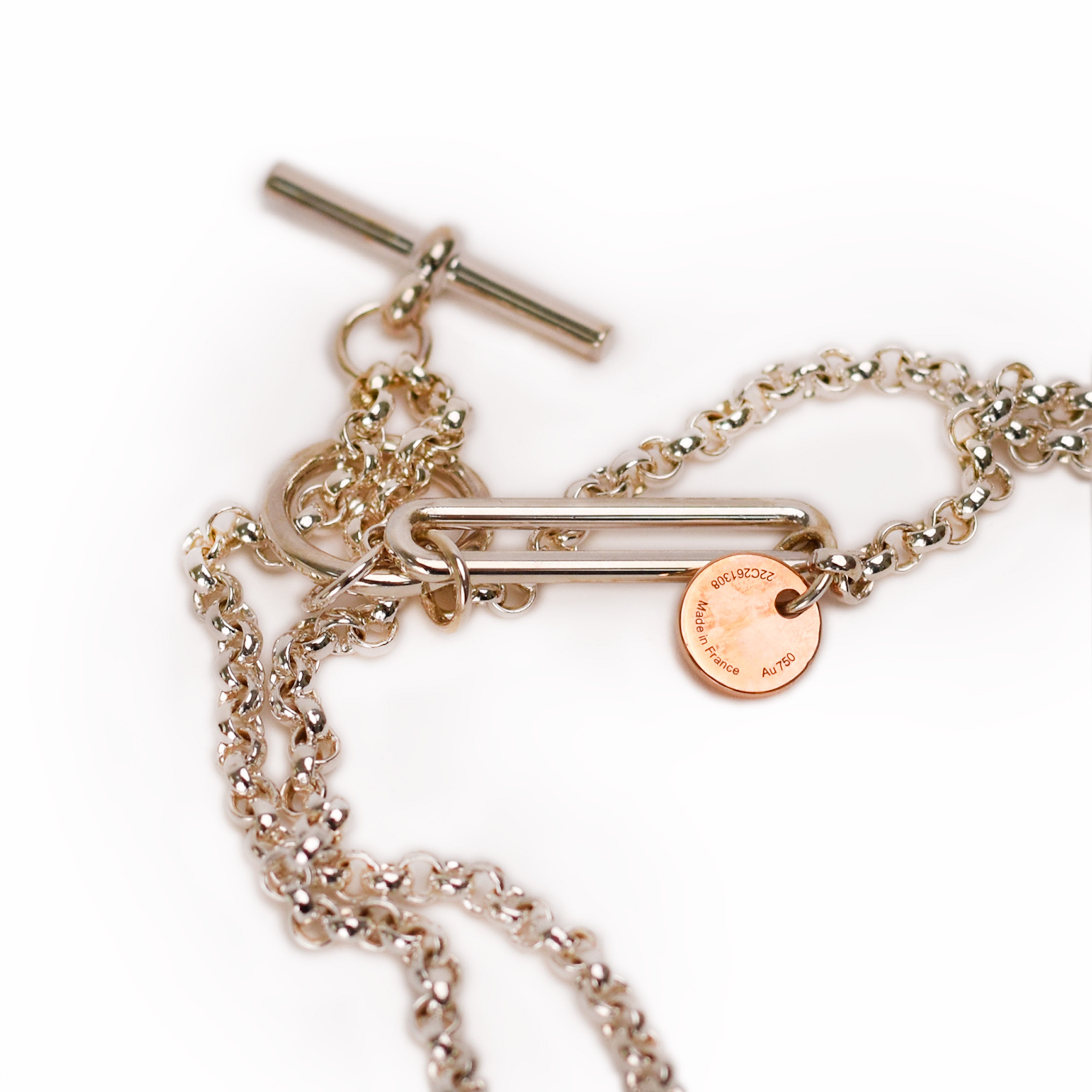 Hermès Ex-Libris Long Necklace Medium