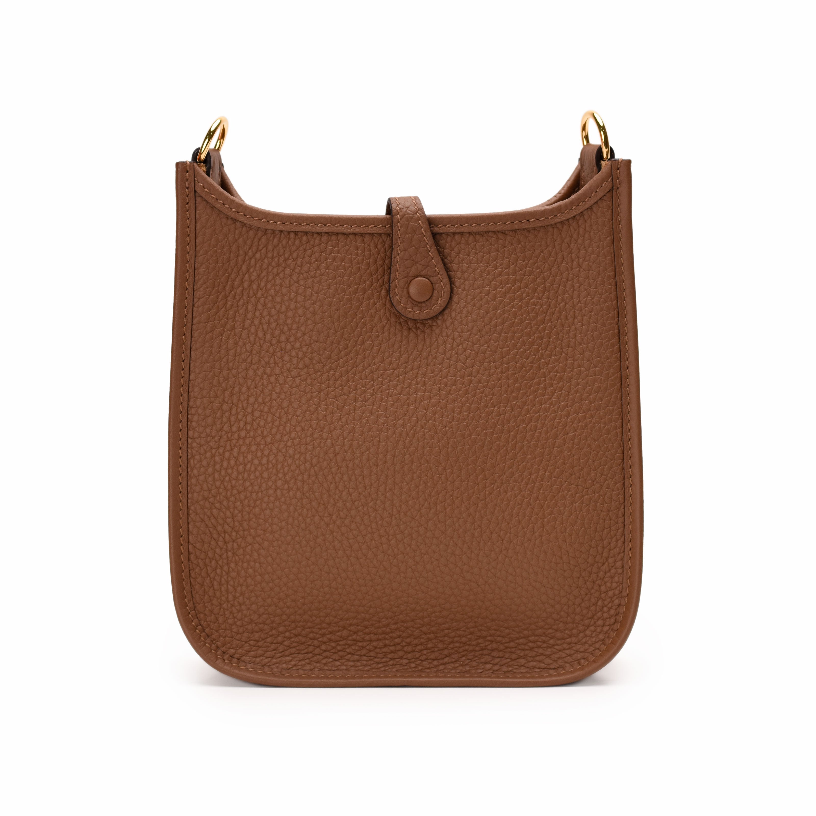 Hermès Mini Evelyne Beige De Weimar Clemence GHW