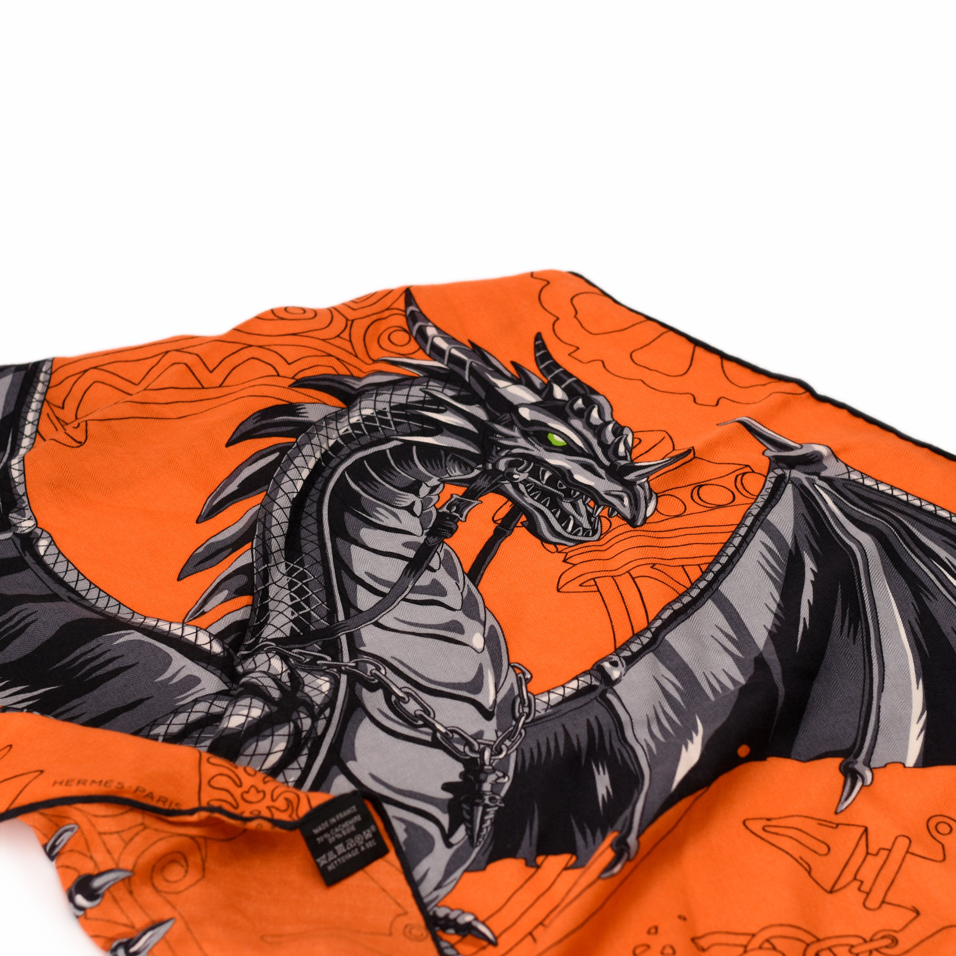 Hermès Dragon Flash Losange Scarf