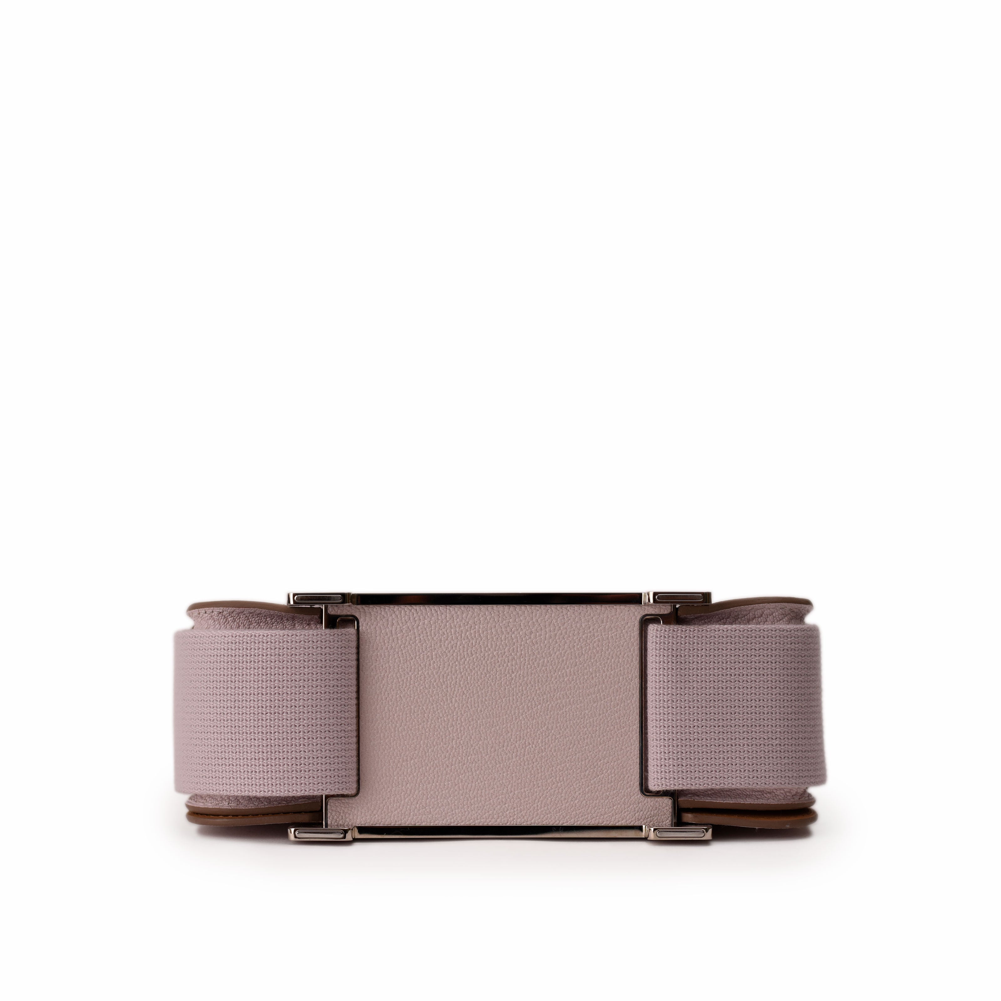 Hermès Geta Mauve Pale Chai Verso Chevre Mysore PHW