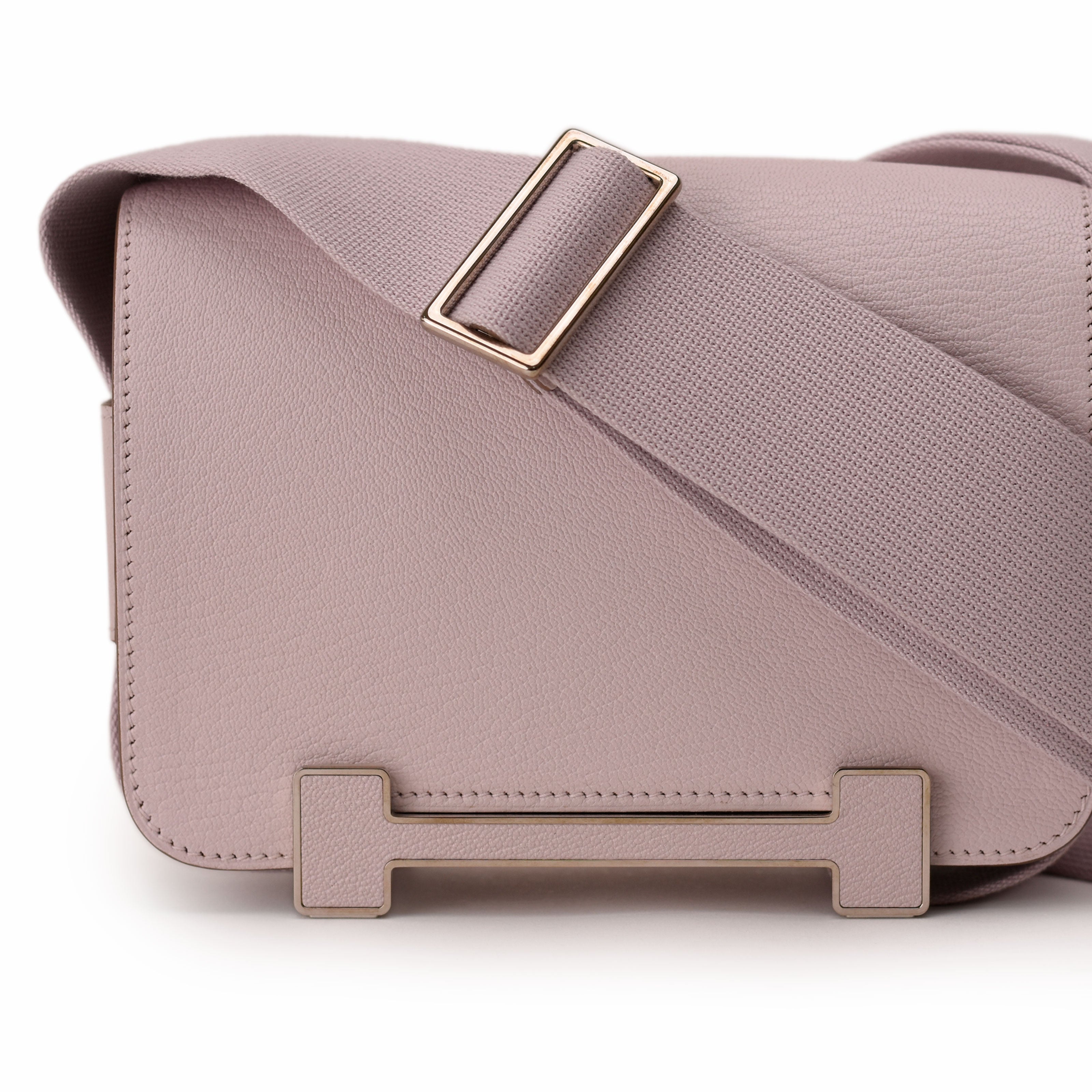 Hermès Geta Mauve Pale Chai Verso Chevre Mysore PHW