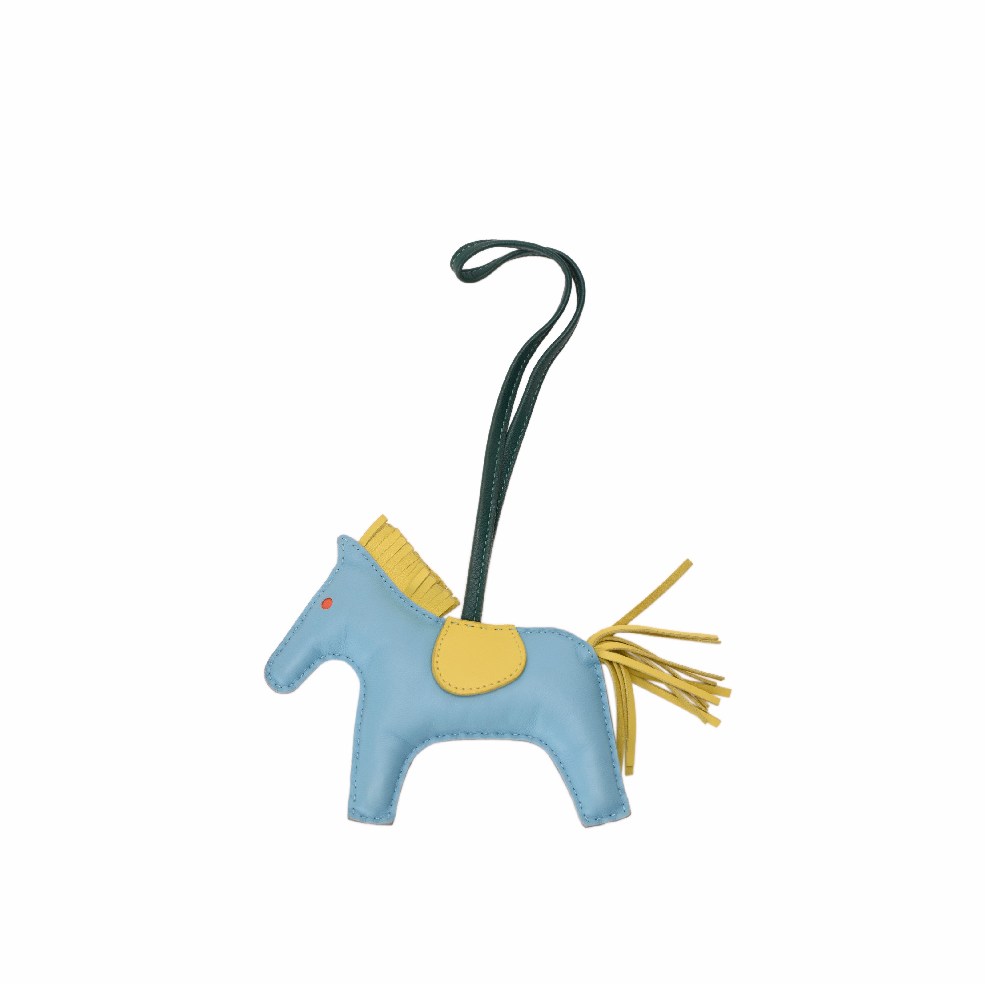 Hermès Rodeo PM Bag Charm in Bleu Céleste