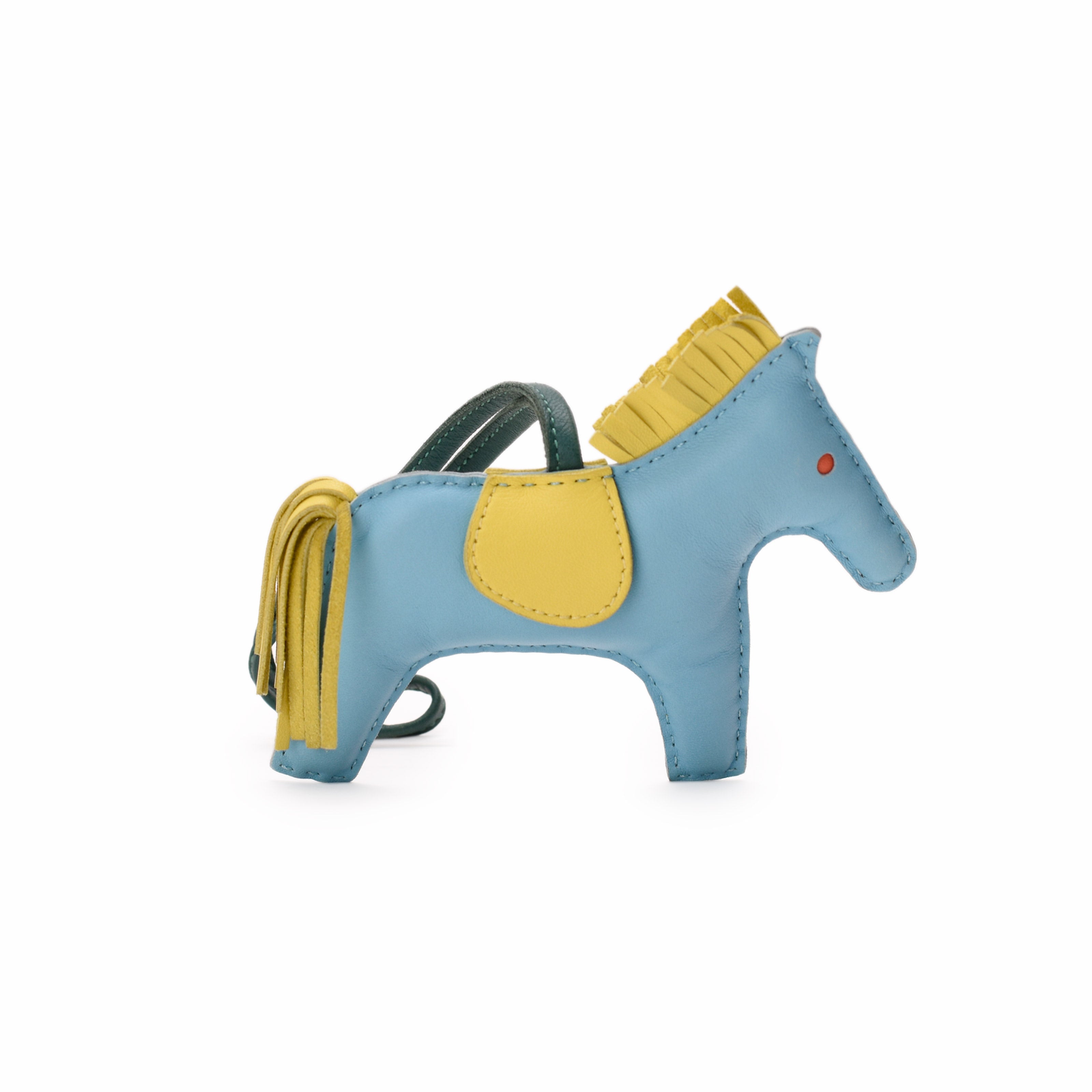 Hermès Rodeo PM Bag Charm in Bleu Céleste