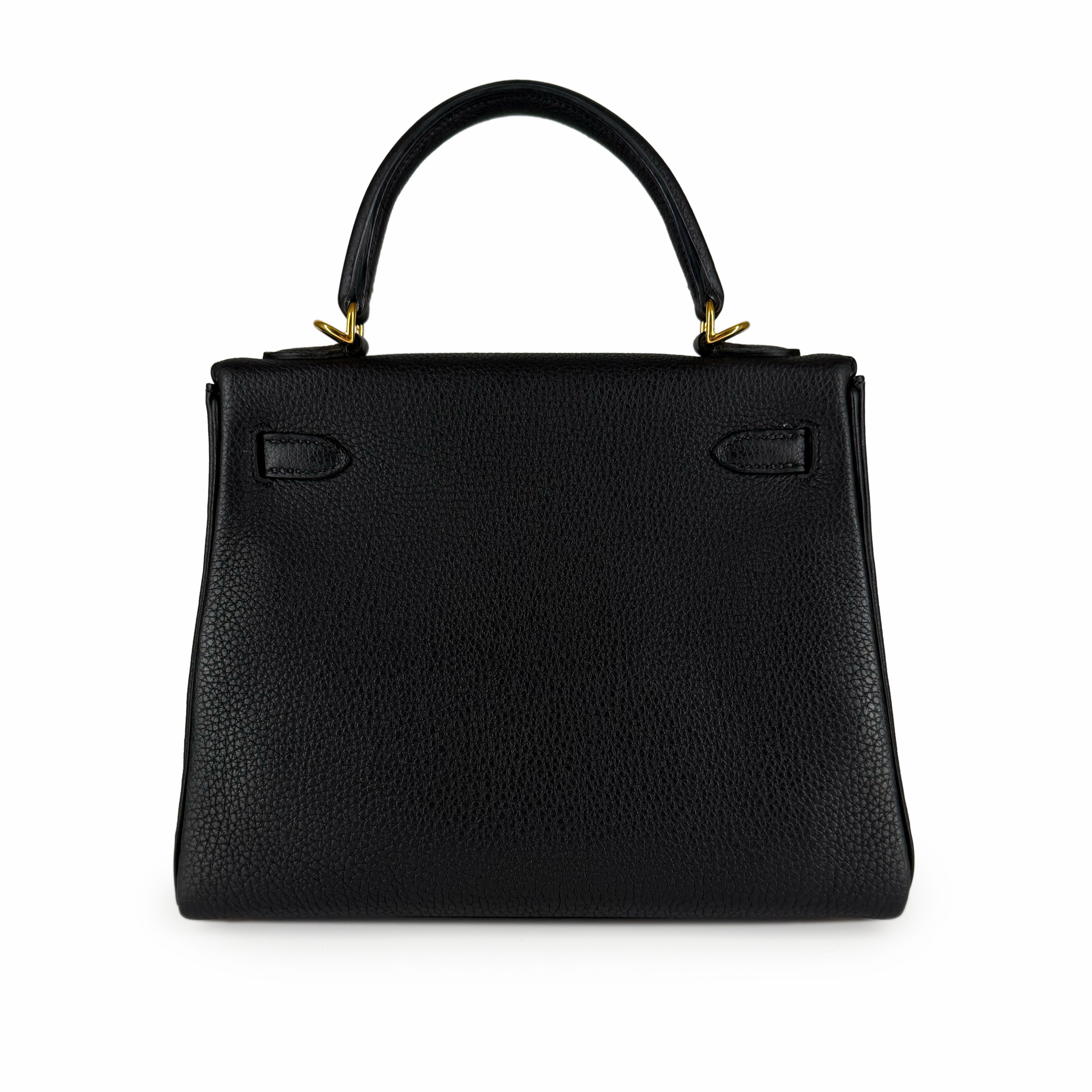 Hermès Kelly 25 Black Togo GHW