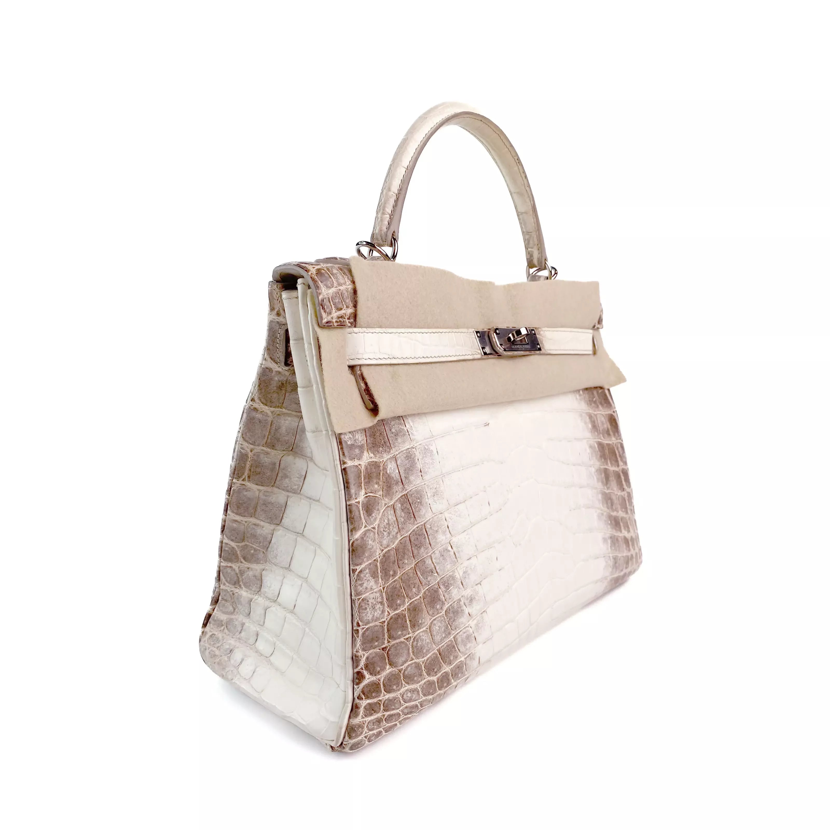 Hermes Kelly 28 Retourne Himalaya Niloticus Croco PHW 2