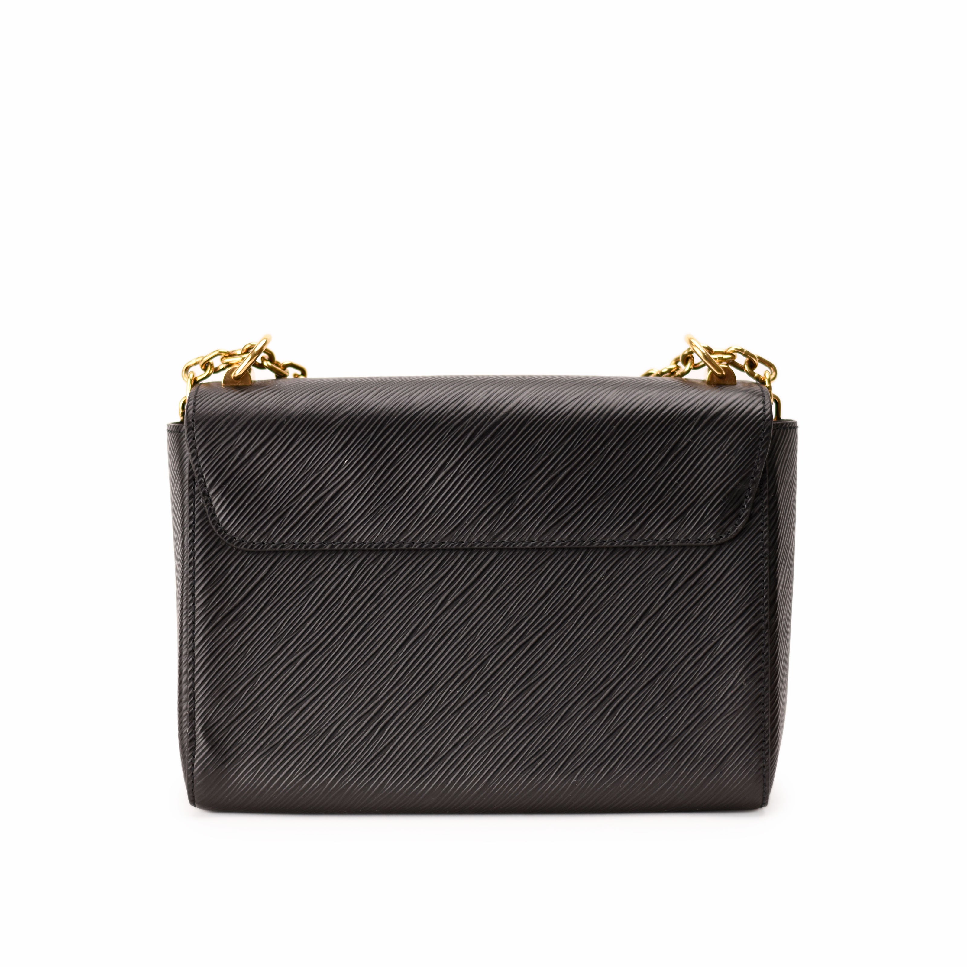 Louis Vuitton Twist MM Black Epi GHW