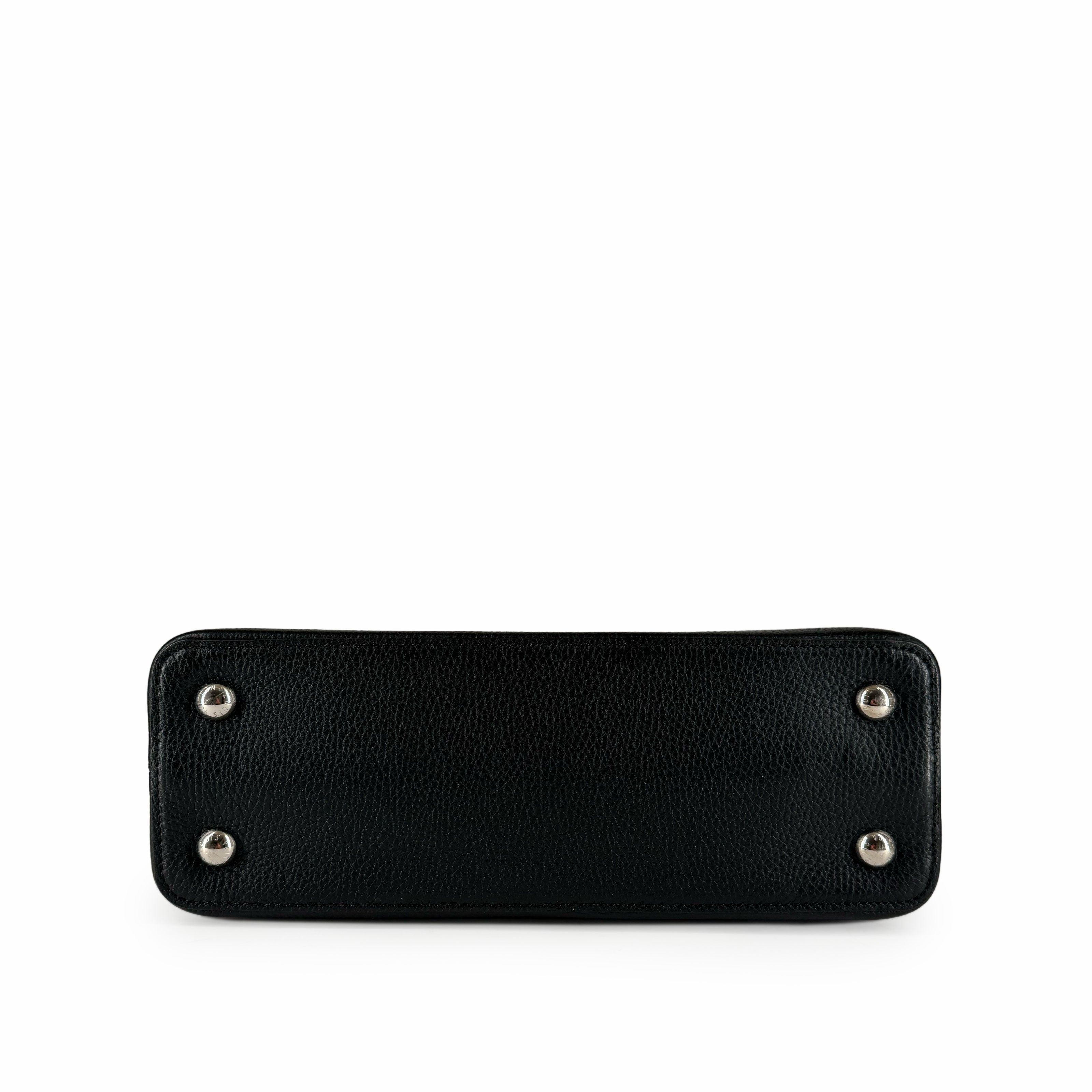 Louis Vuitton Capucines MM Black Python