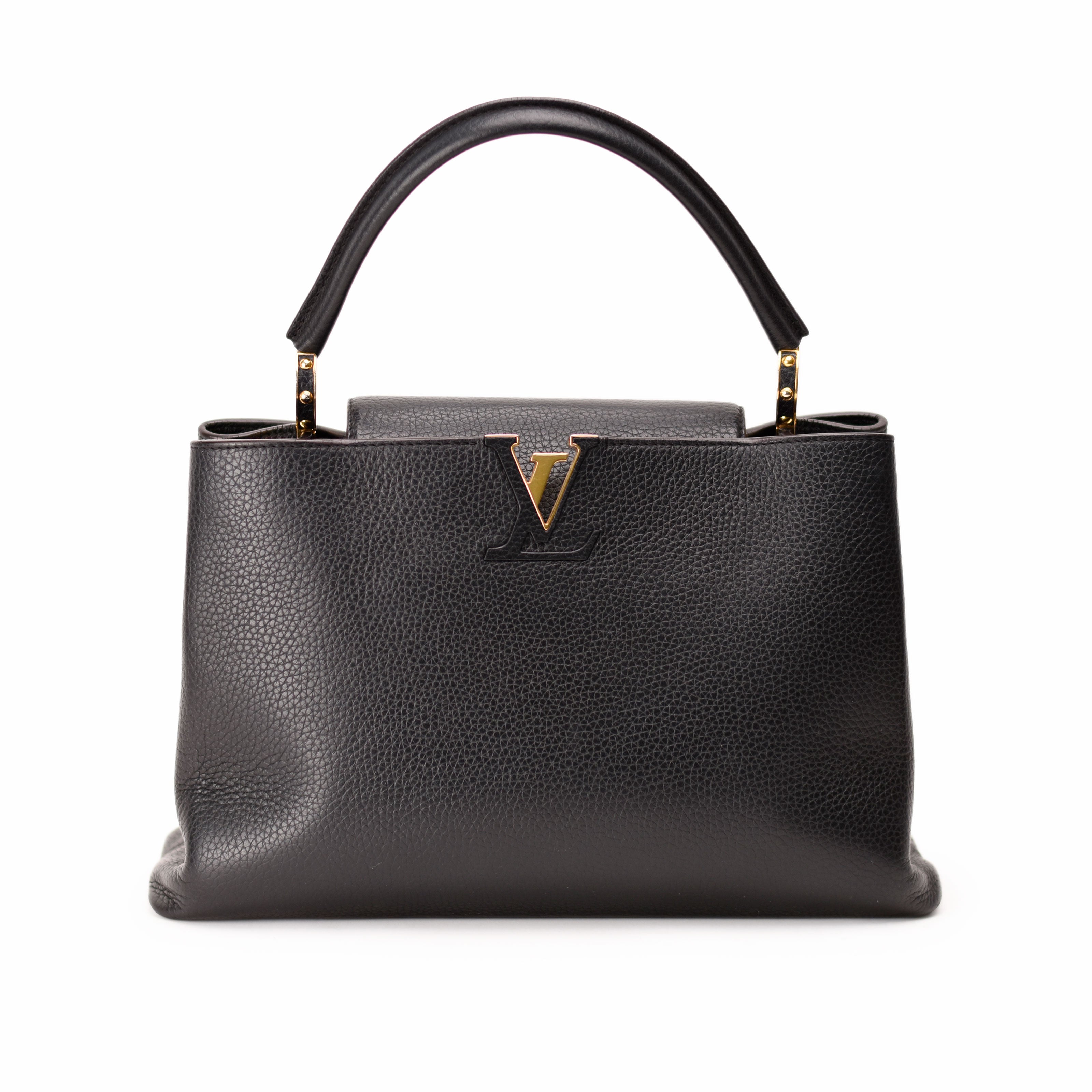 Louis Vuitton Capucines MM Black GHW